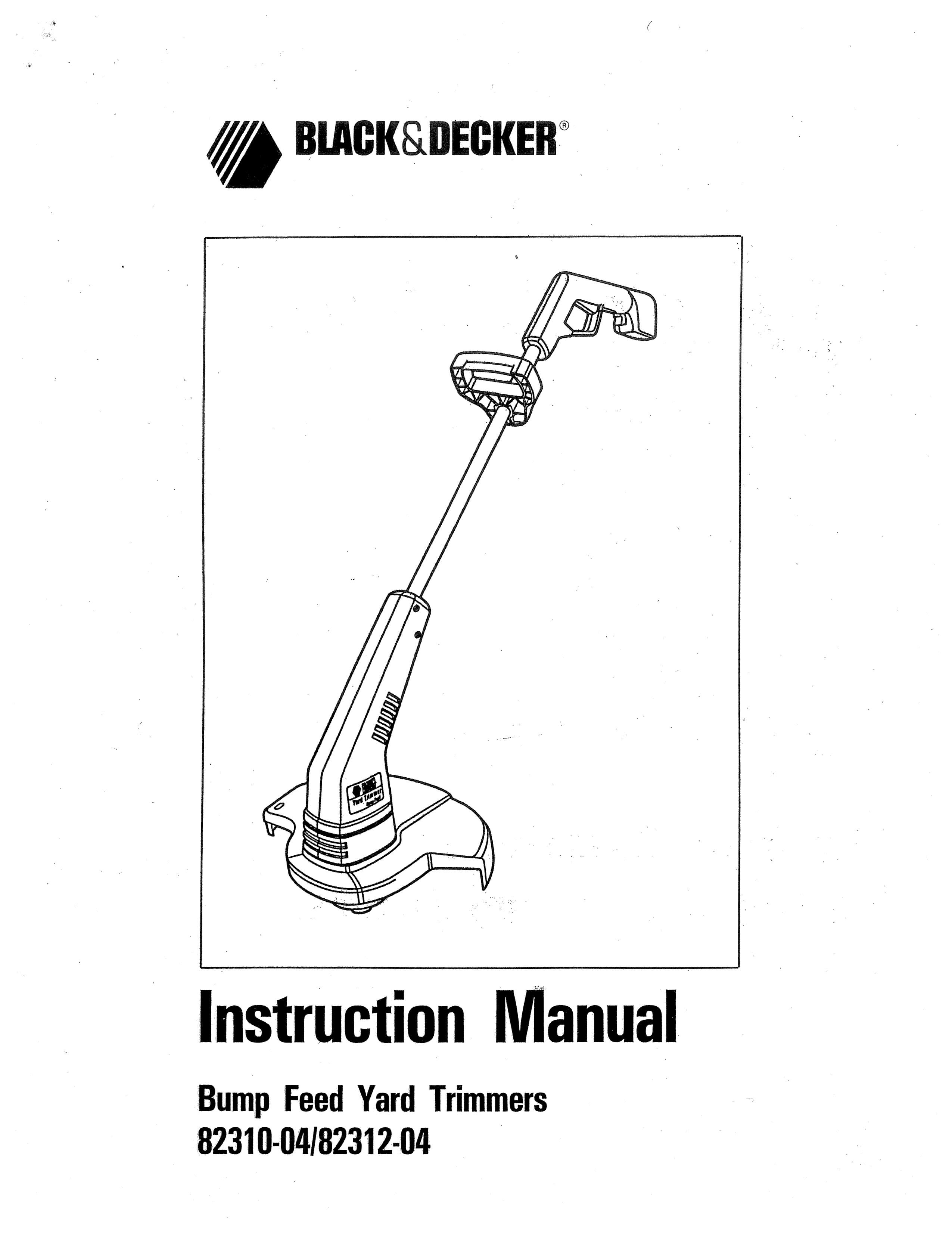 Black & Decker 82310-04 Trimmer User Manual
