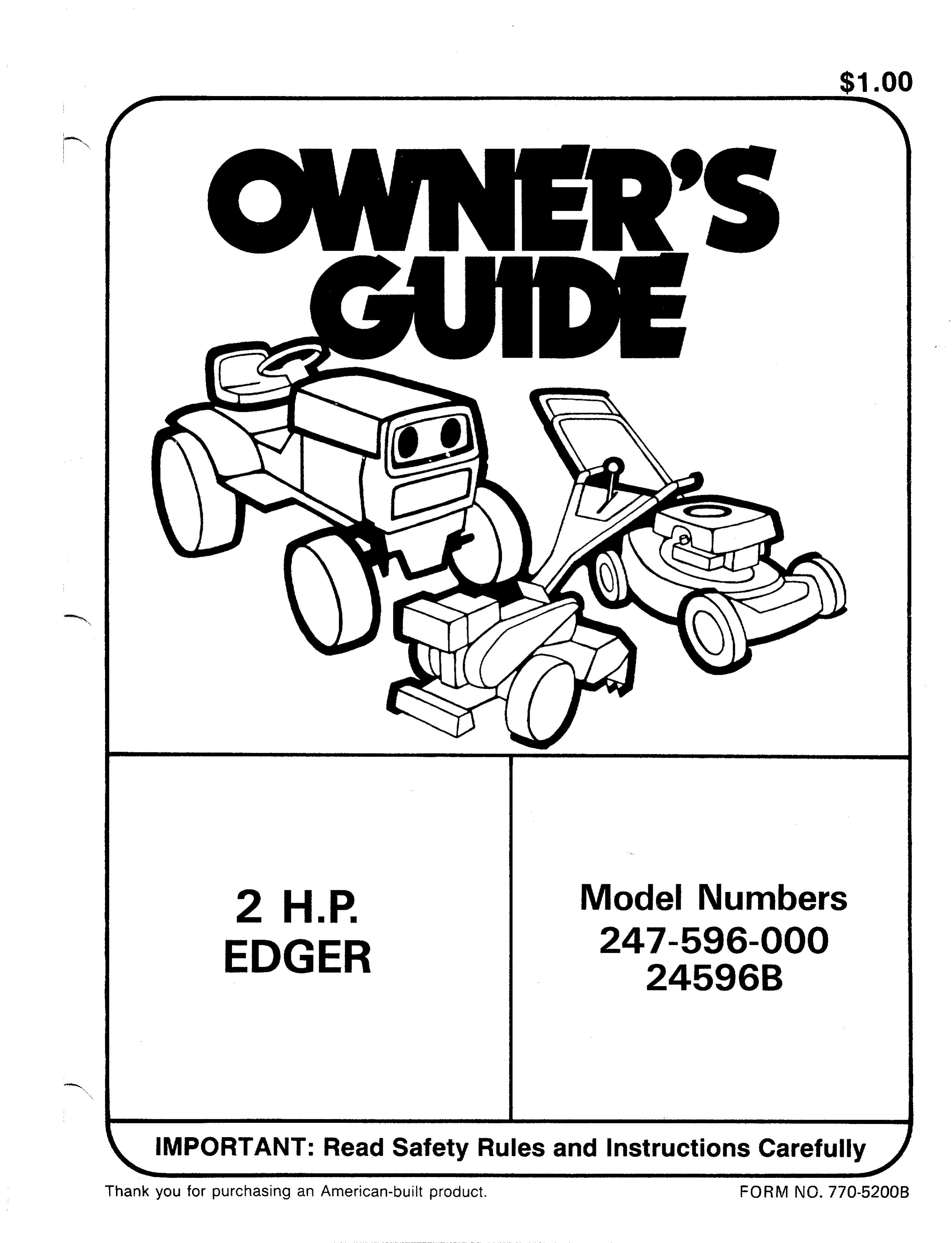 Bolens 247-596-000 Trimmer User Manual