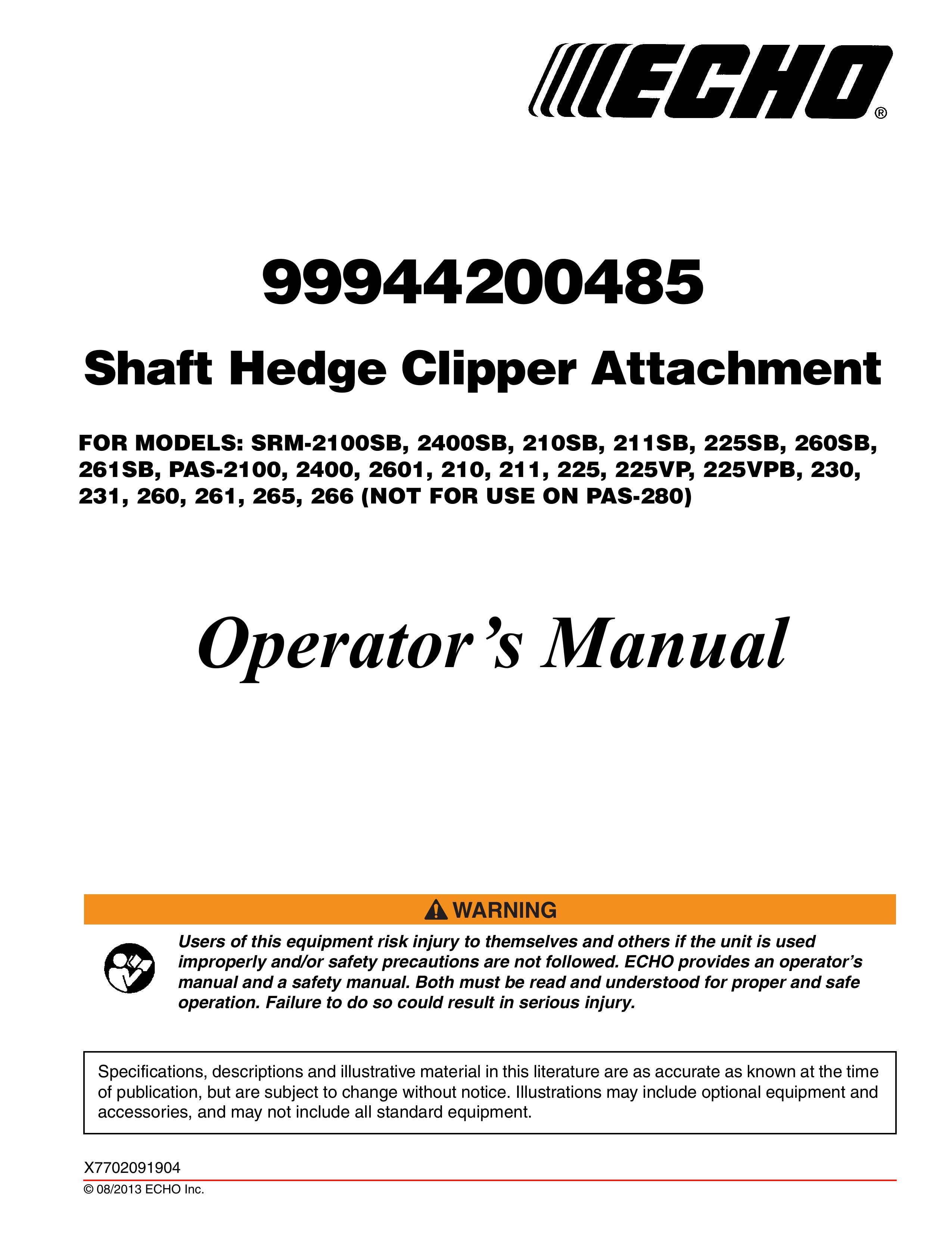 Echo 2400 Trimmer User Manual
