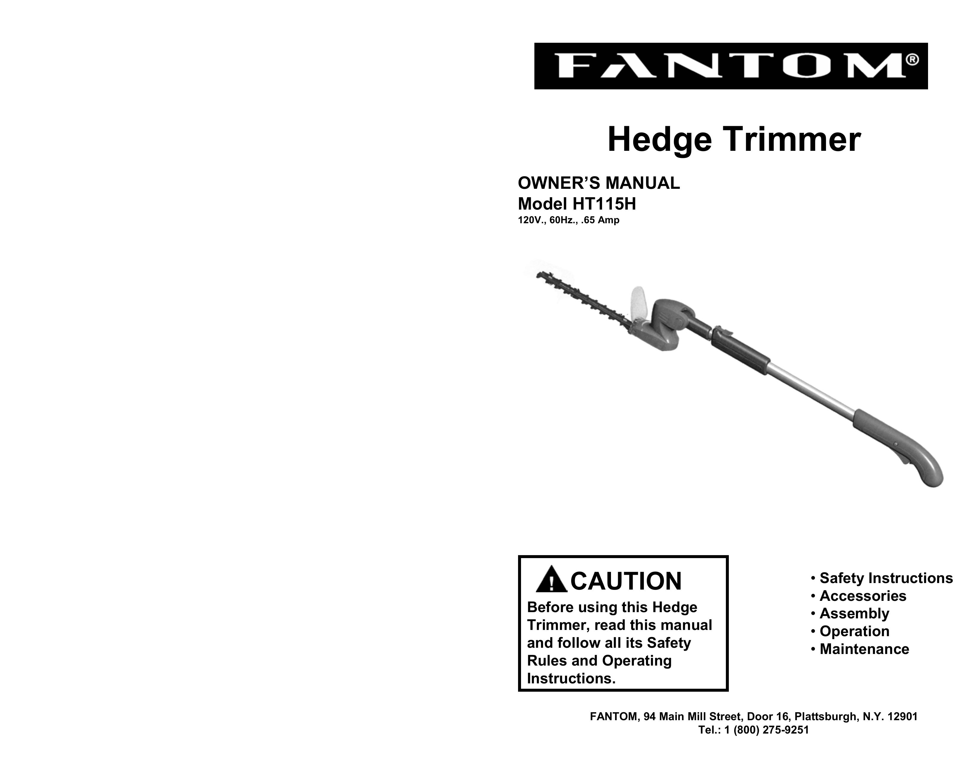 Fantom Vacuum HT115H Trimmer User Manual