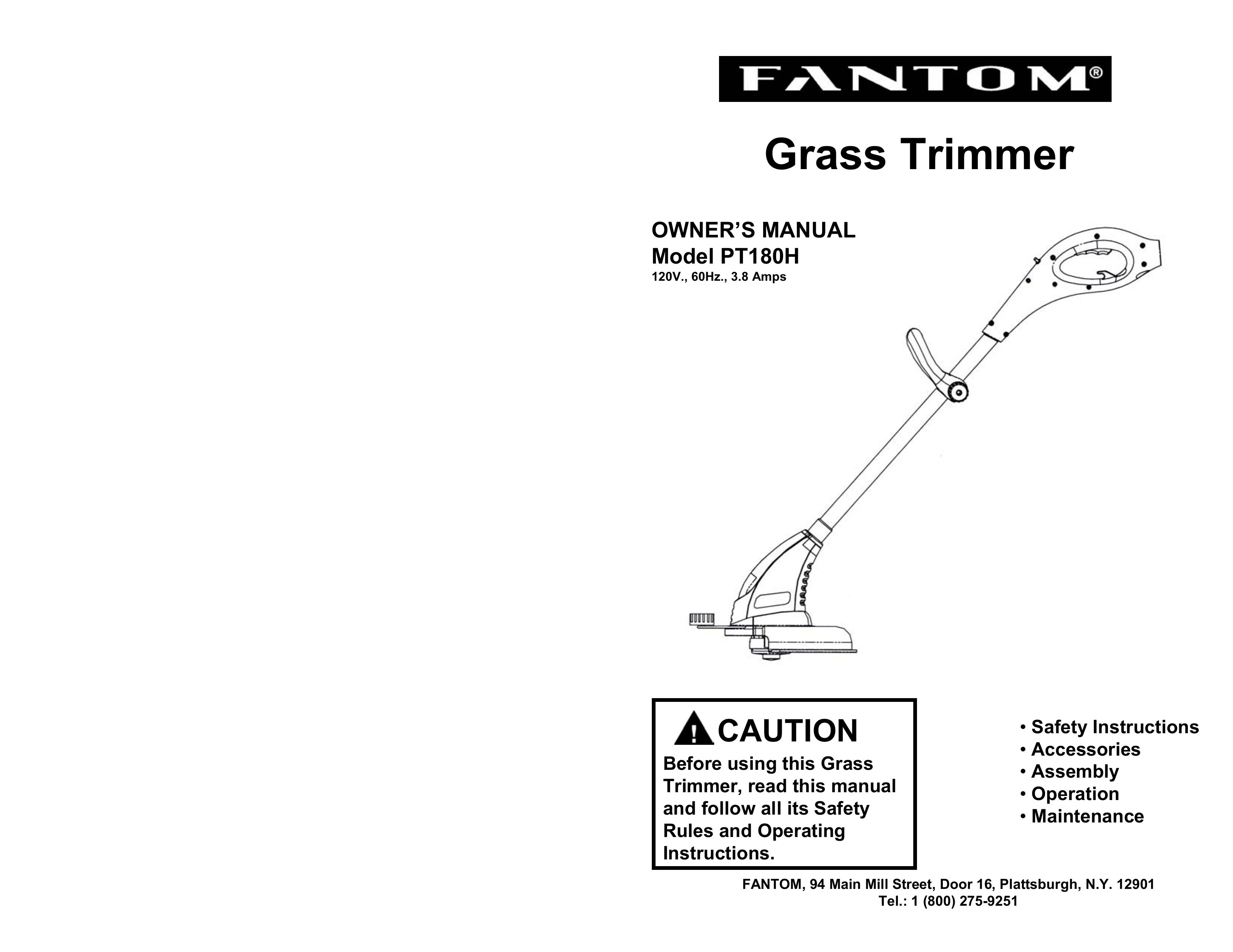 Fantom Vacuum PT180H Trimmer User Manual