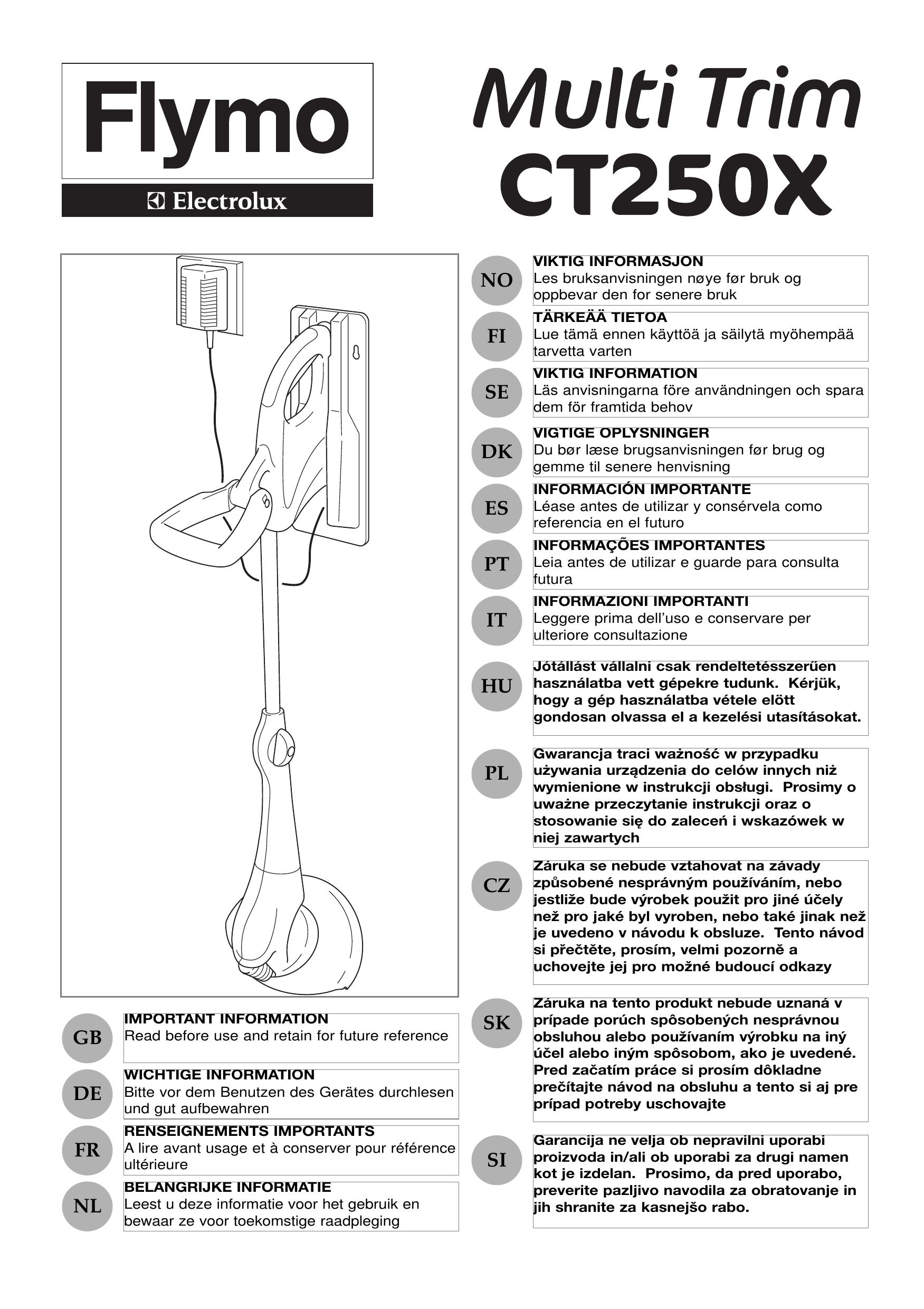 Flymo CT250X Trimmer User Manual