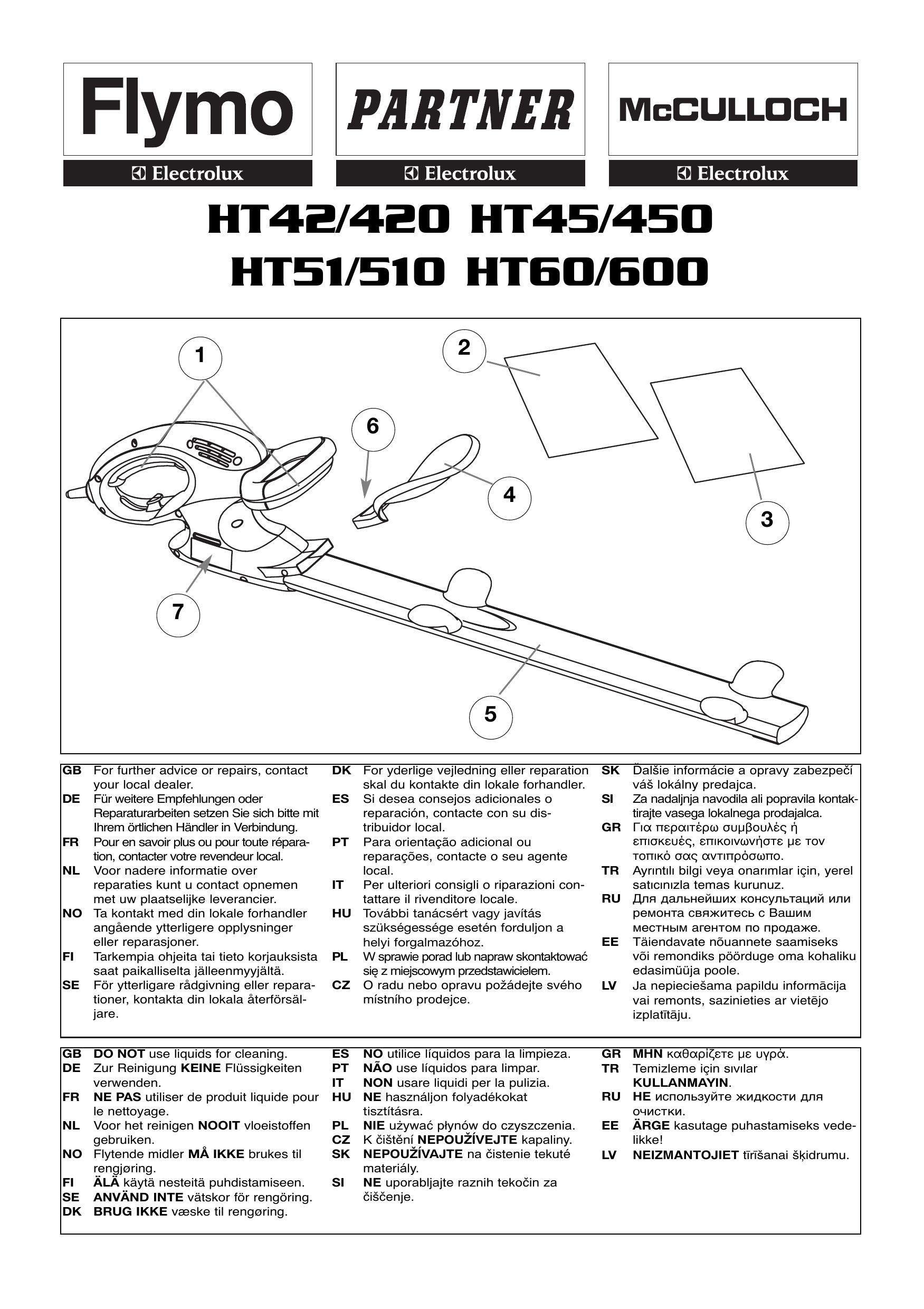 Flymo HT60/600 Trimmer User Manual