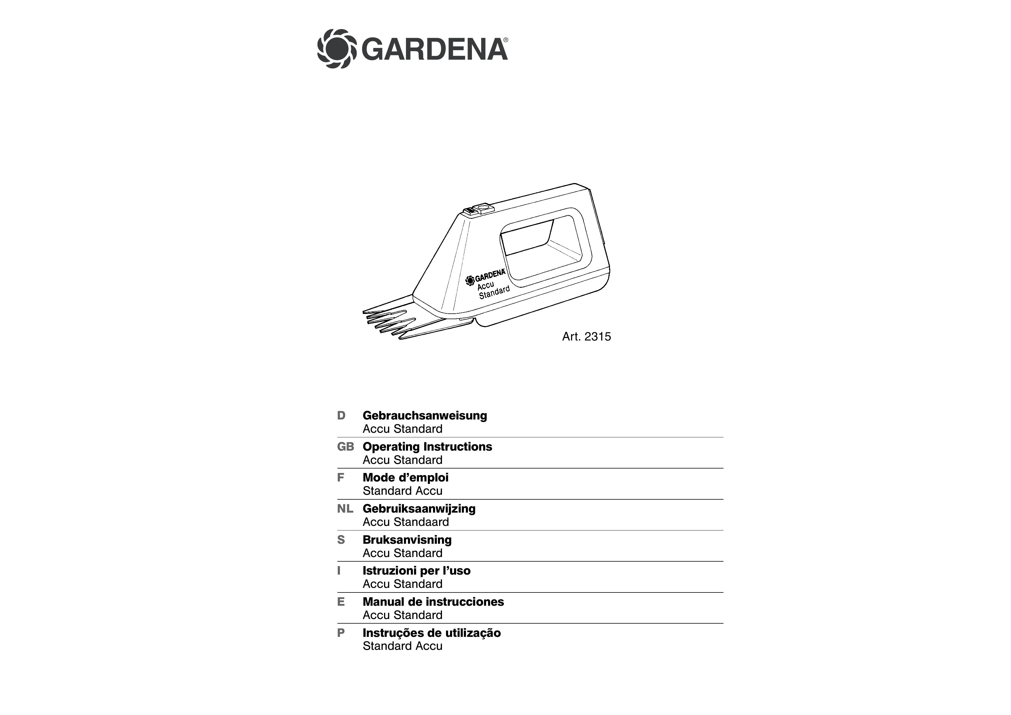 Gardena 2315 Trimmer User Manual