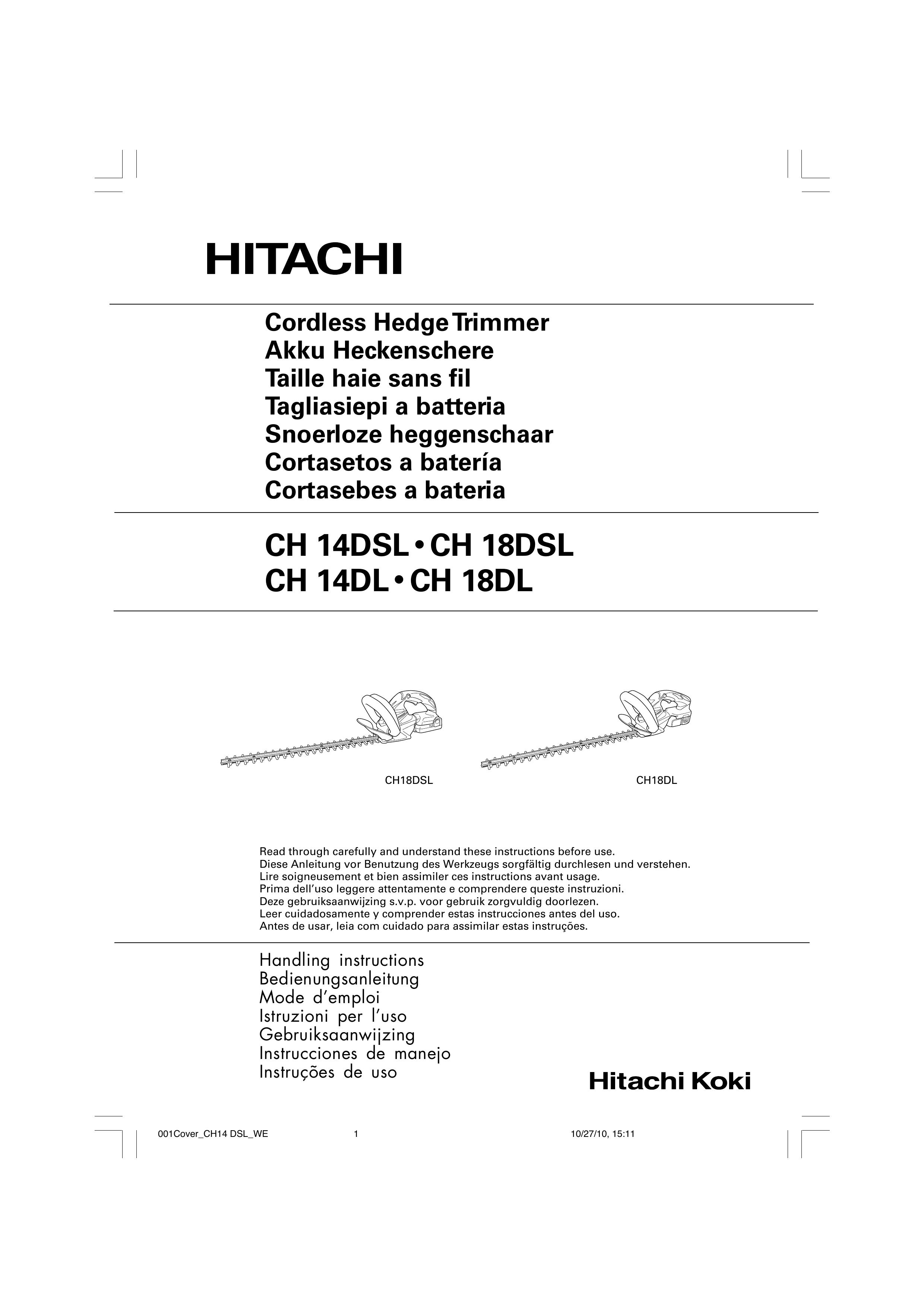 Hitachi CH 14DL Trimmer User Manual