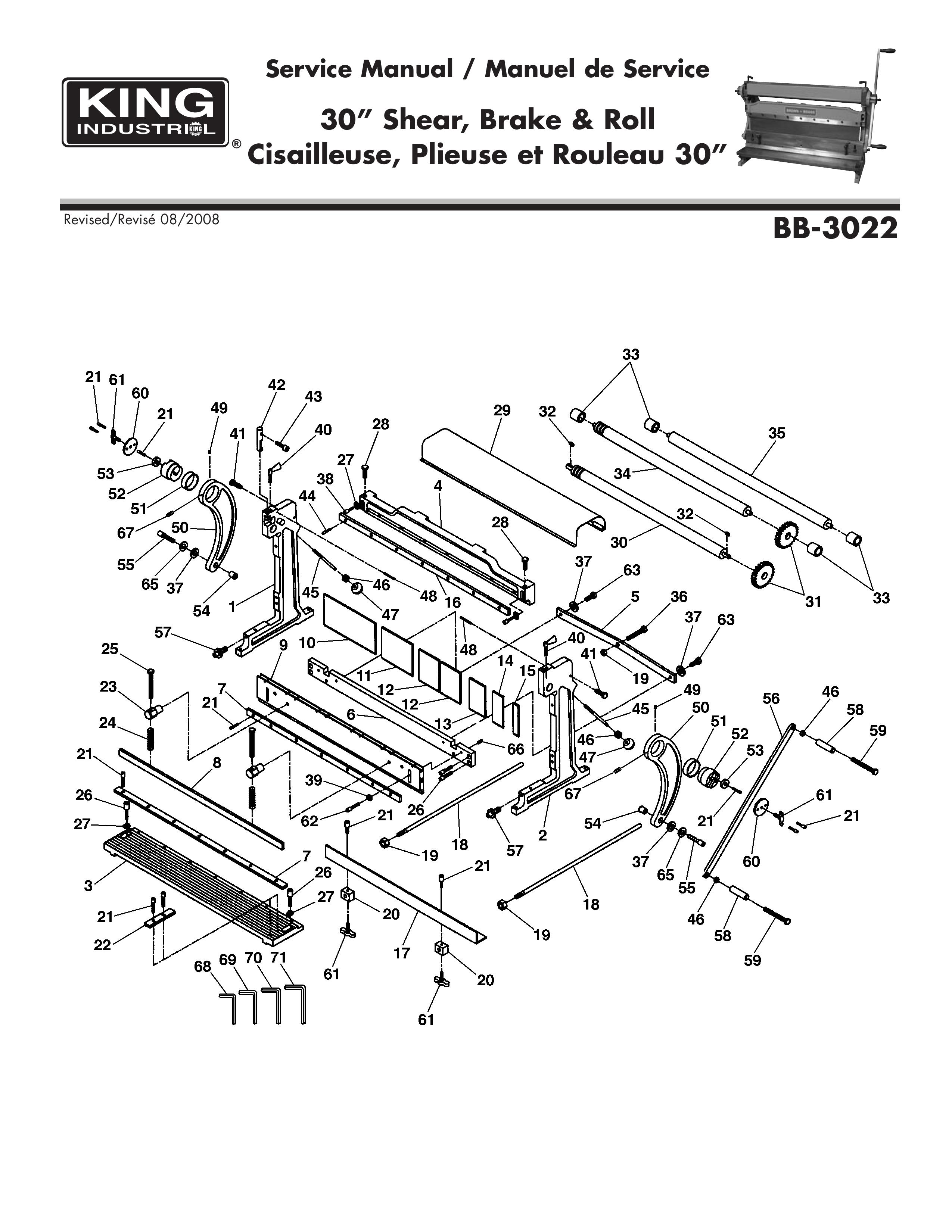 King Canada BB-3022 Trimmer User Manual