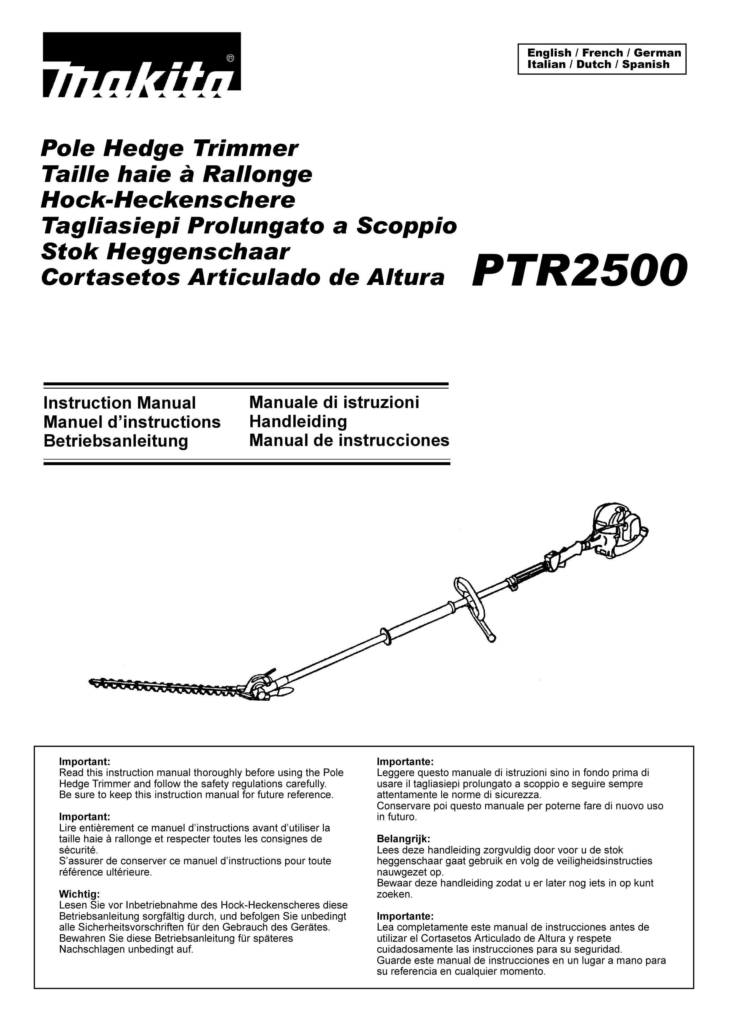 Makita PTR2500 Trimmer User Manual