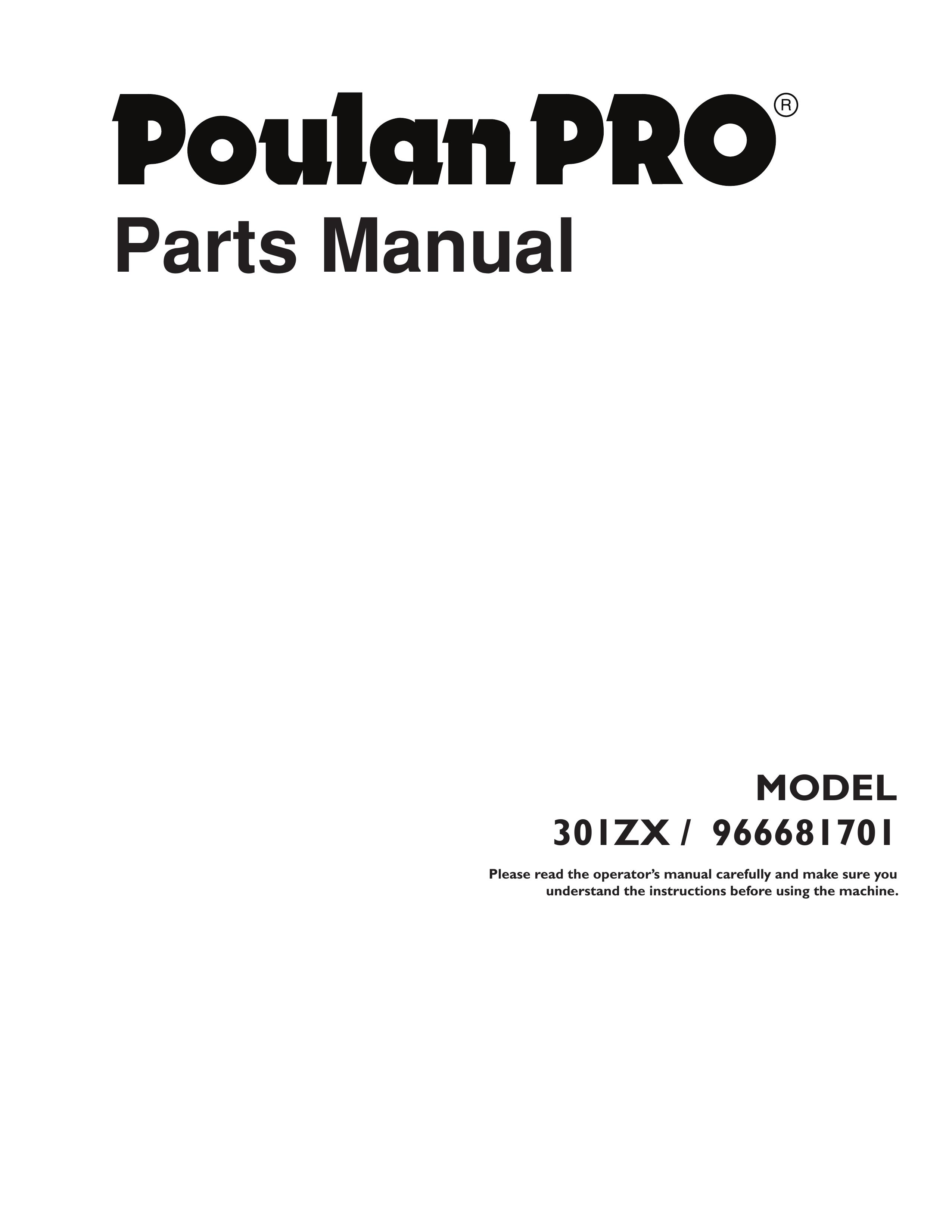 Poulan 301ZX Trimmer User Manual