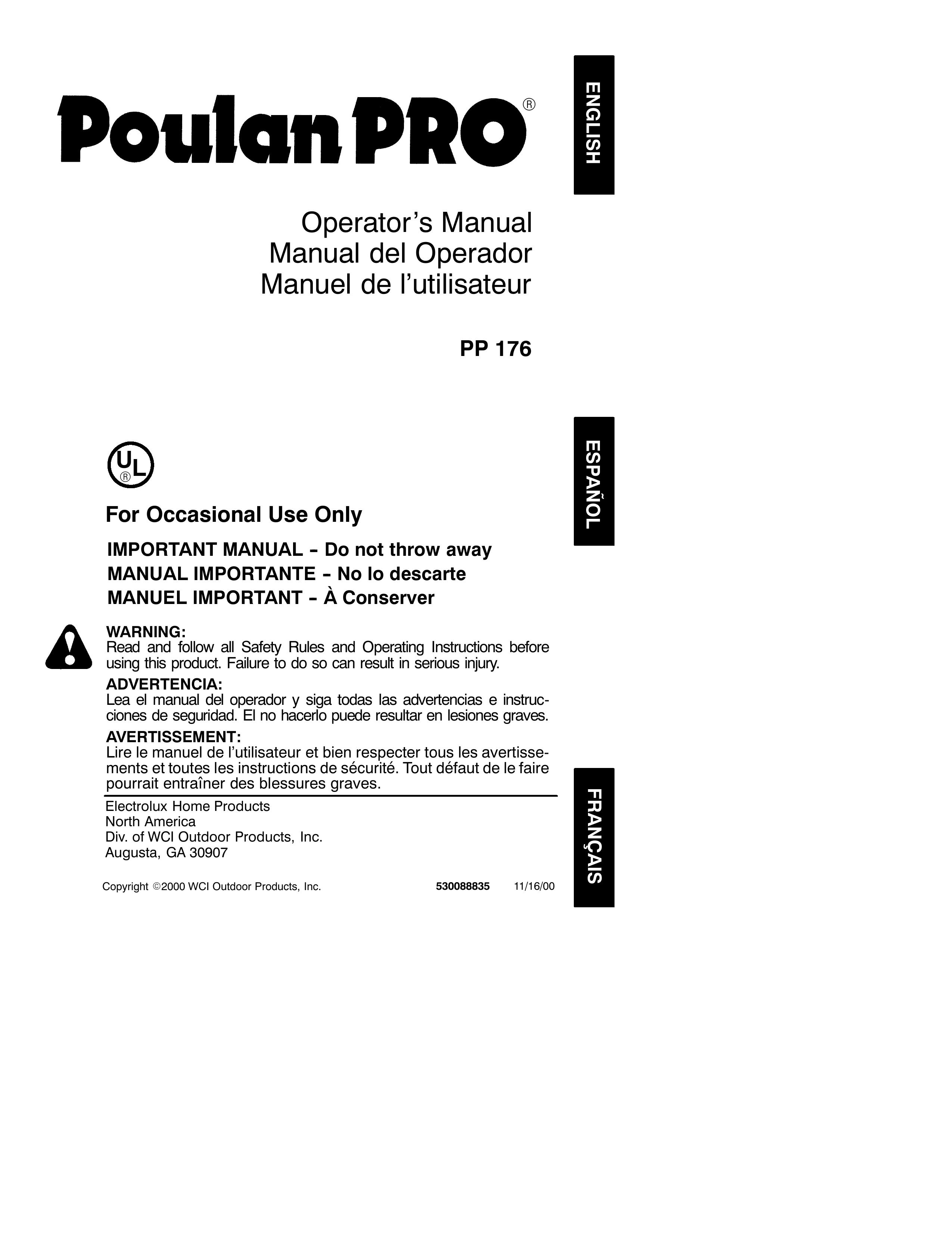 Poulan 530088835 Trimmer User Manual