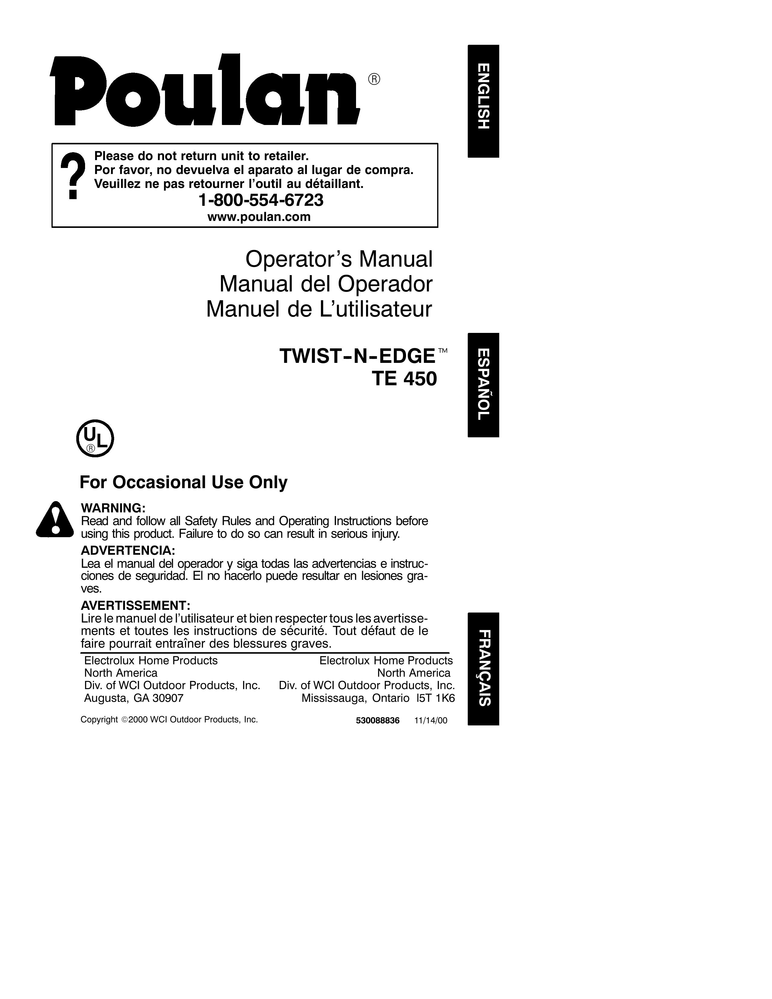 Poulan 530088836 Trimmer User Manual