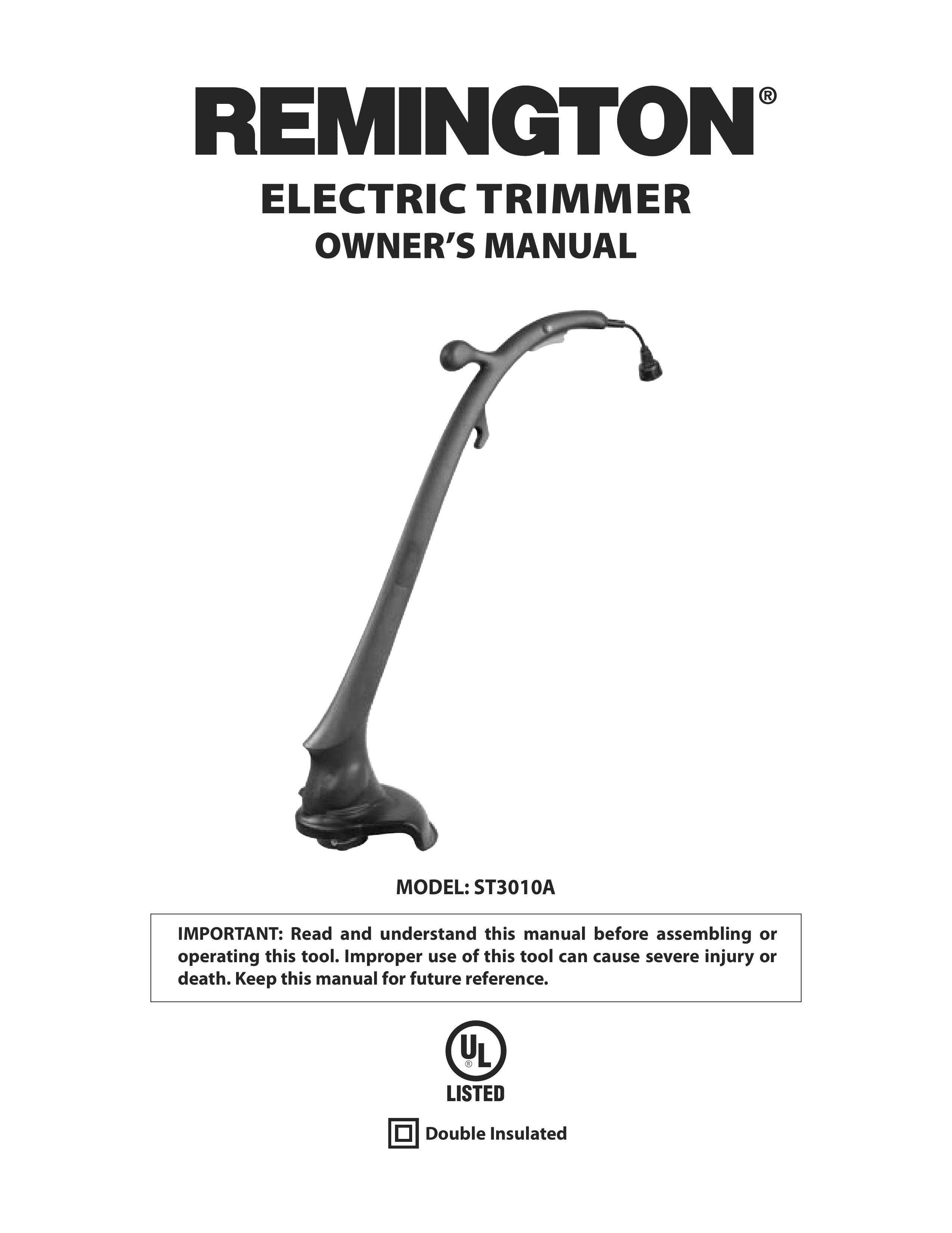 Remington ST3010A Trimmer User Manual