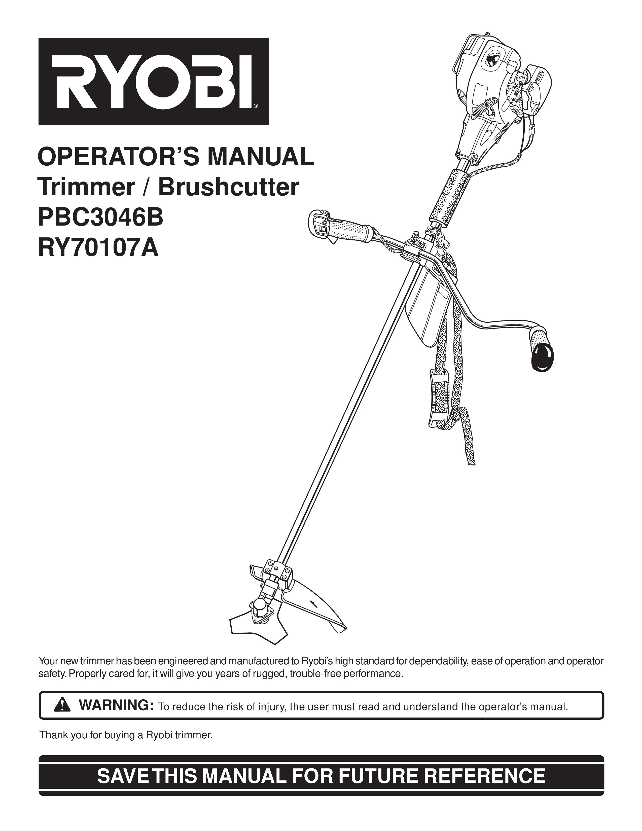 Ryobi Outdoor RY70107A Trimmer User Manual