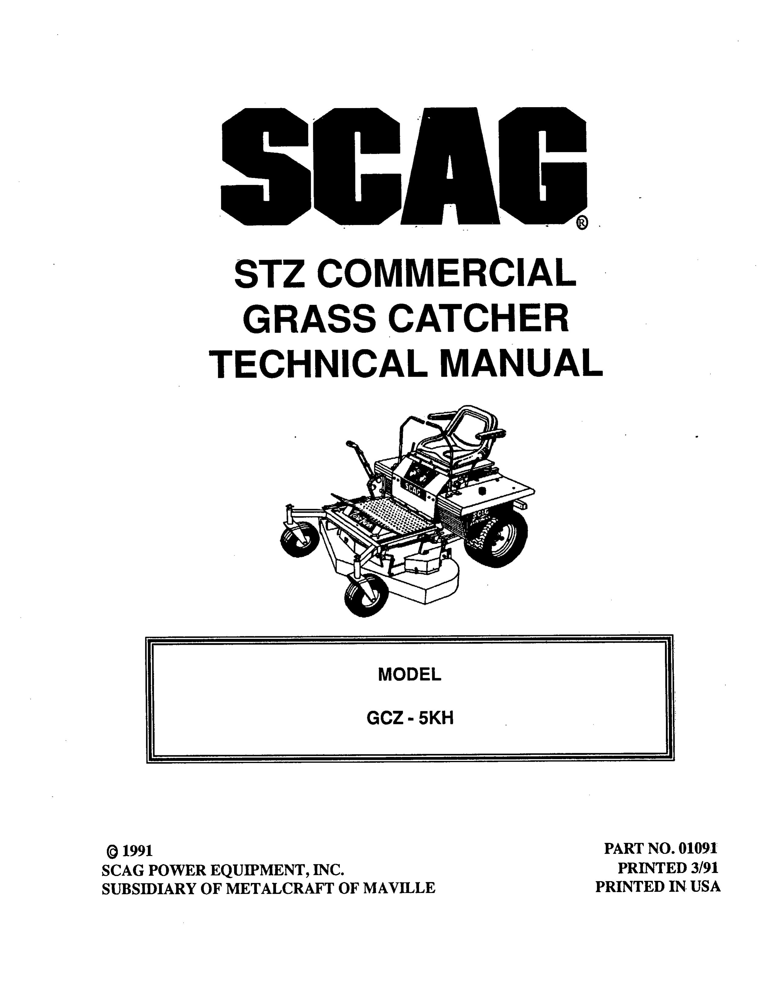 Scag Power Equipment GCZ-5KH Trimmer User Manual