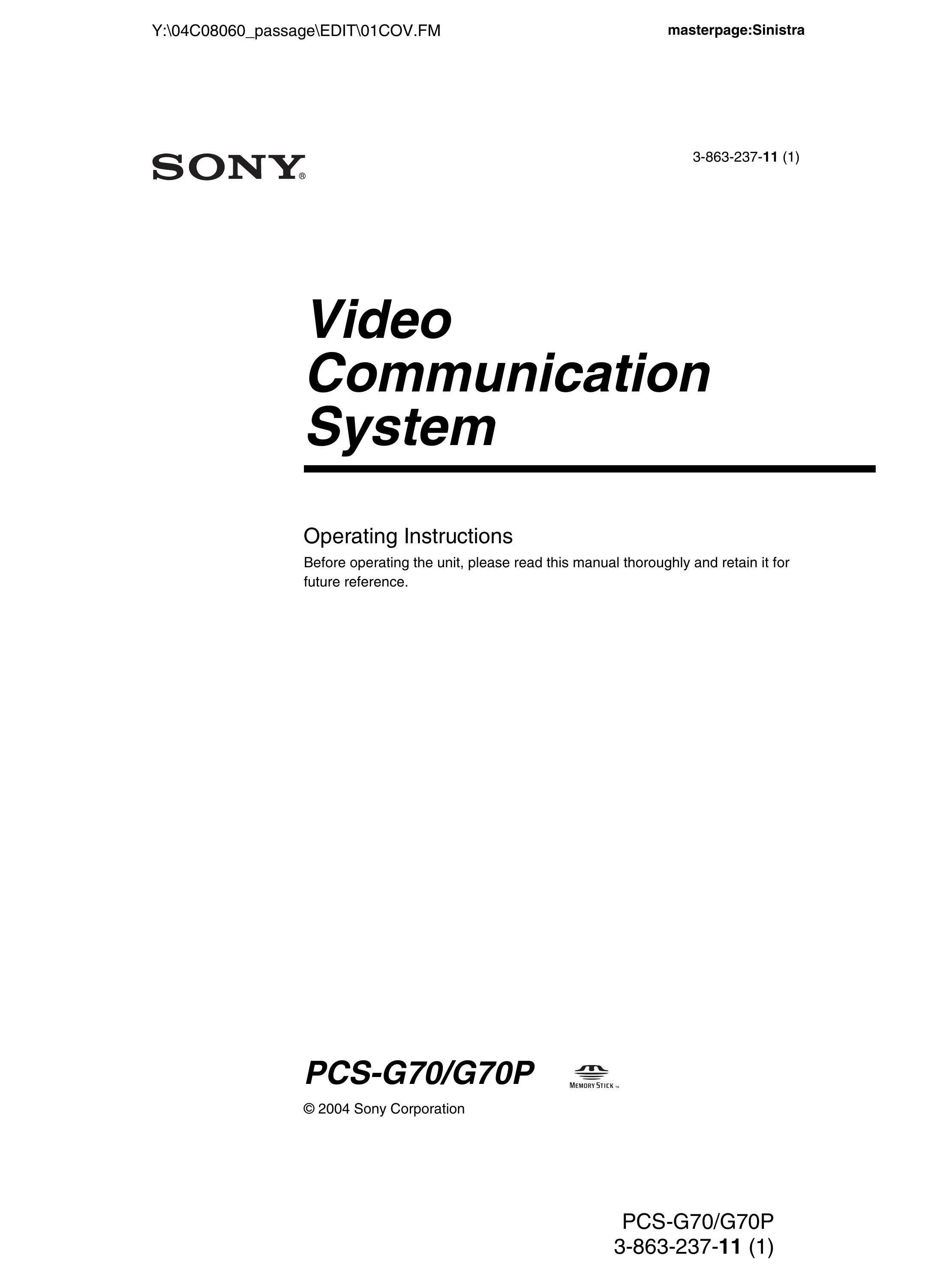 Sony PCS-G70P Trimmer User Manual