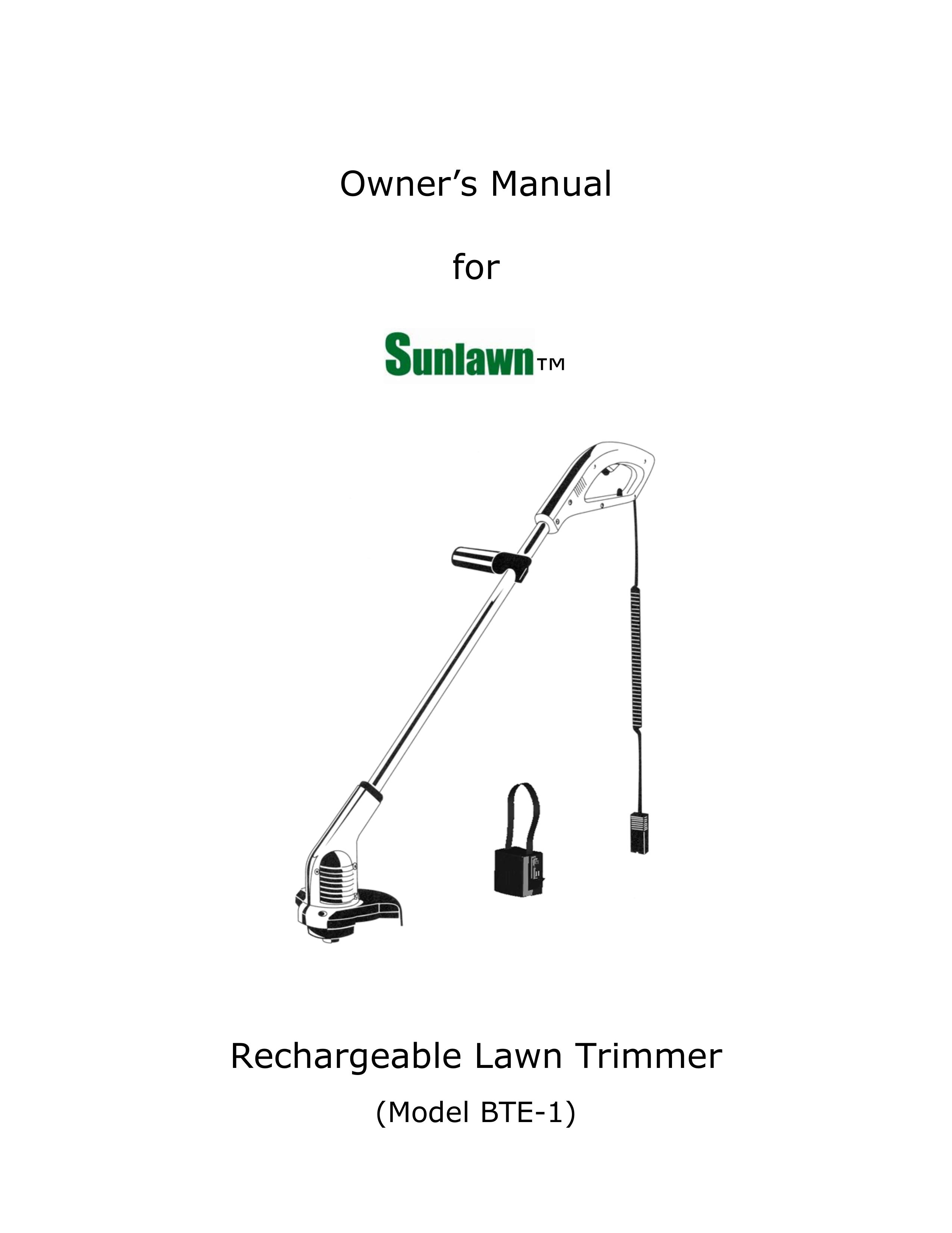 Sun Lawn BTE-1 Trimmer User Manual