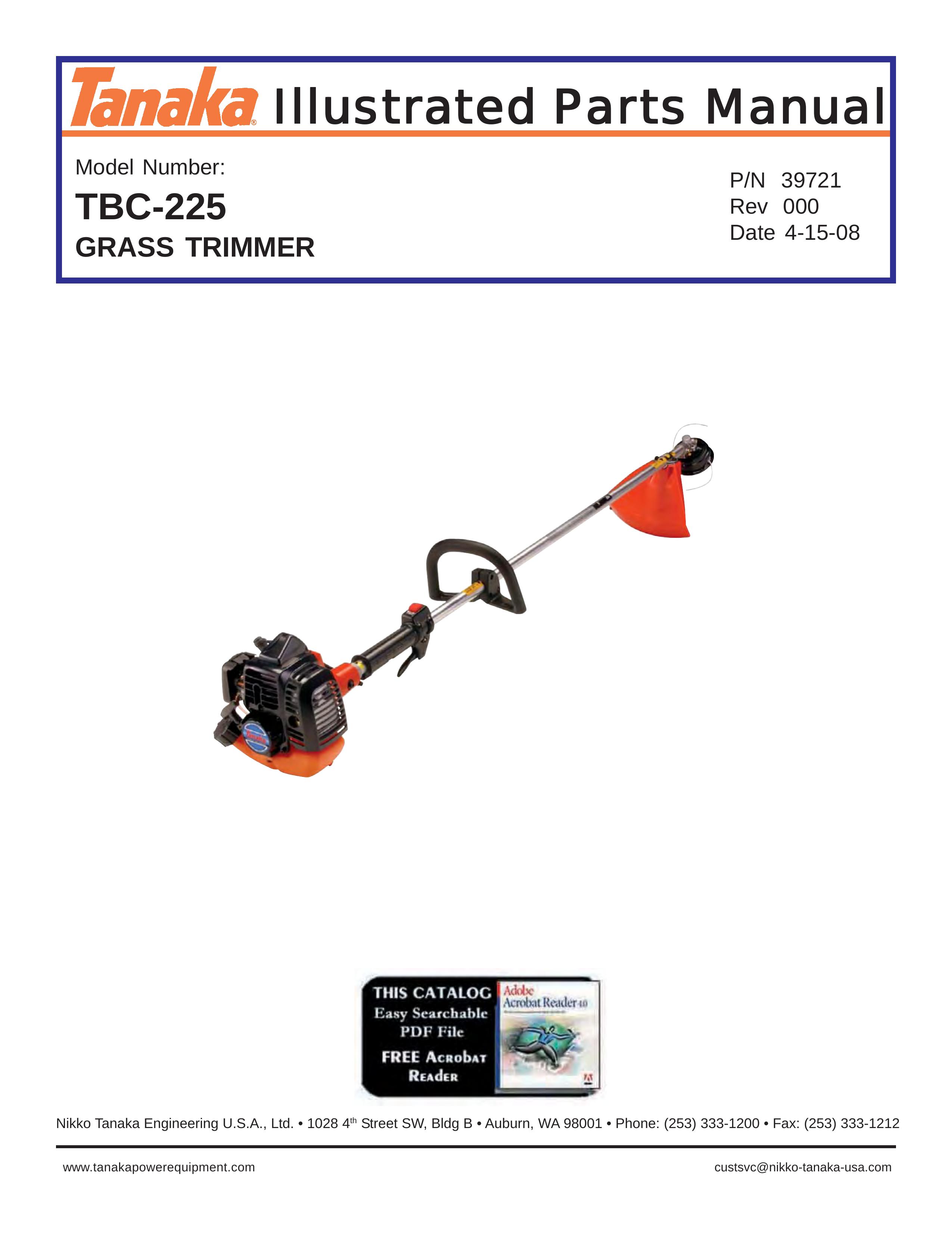 Tanaka TBC-225 Trimmer User Manual