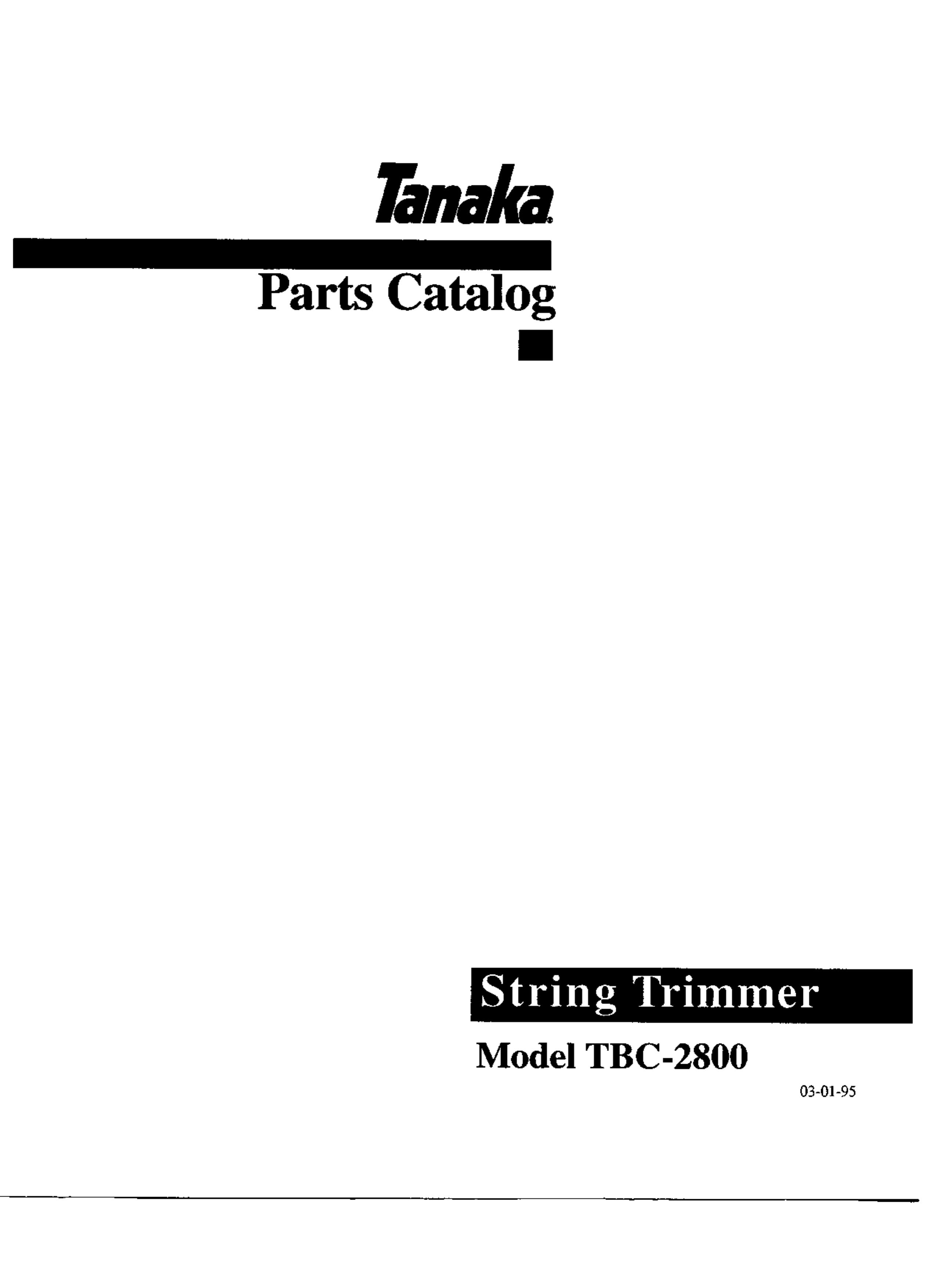 Tanaka TBC-2800 Trimmer User Manual
