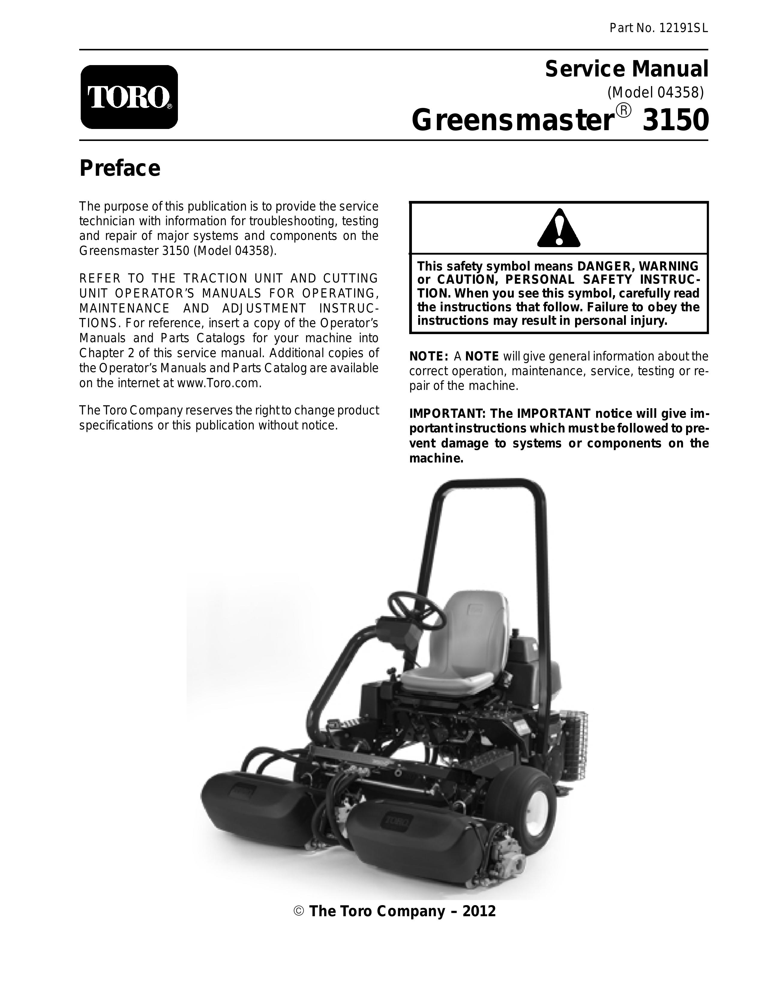 Toro 3150 Trimmer User Manual