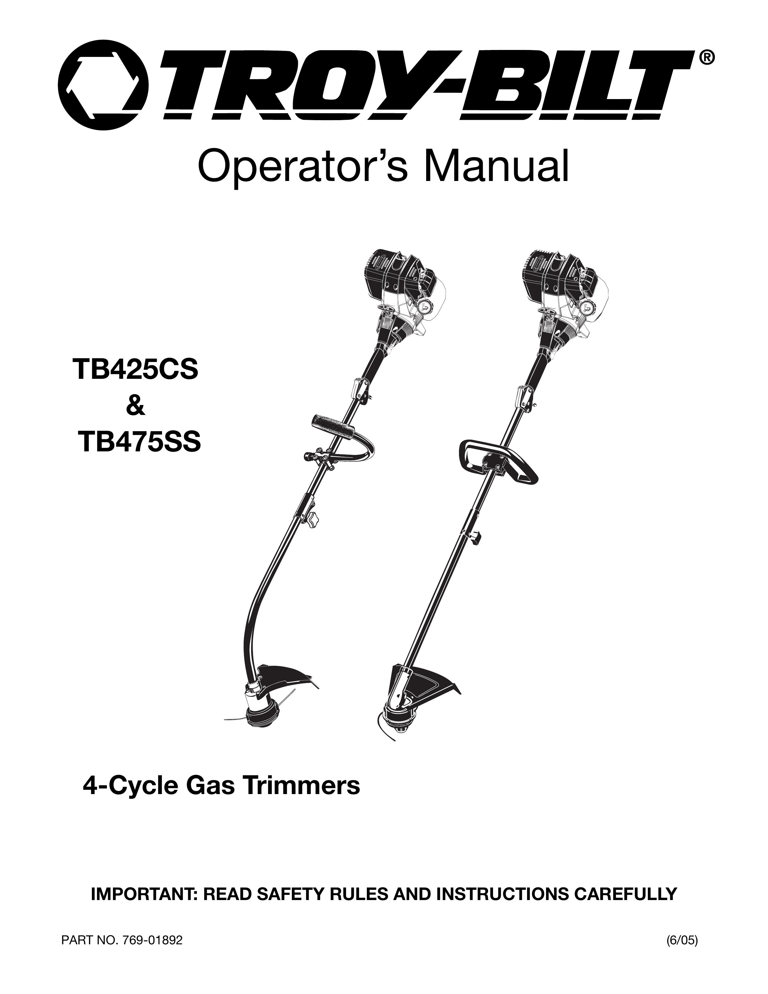 Troy-Bilt TB425CS Trimmer User Manual