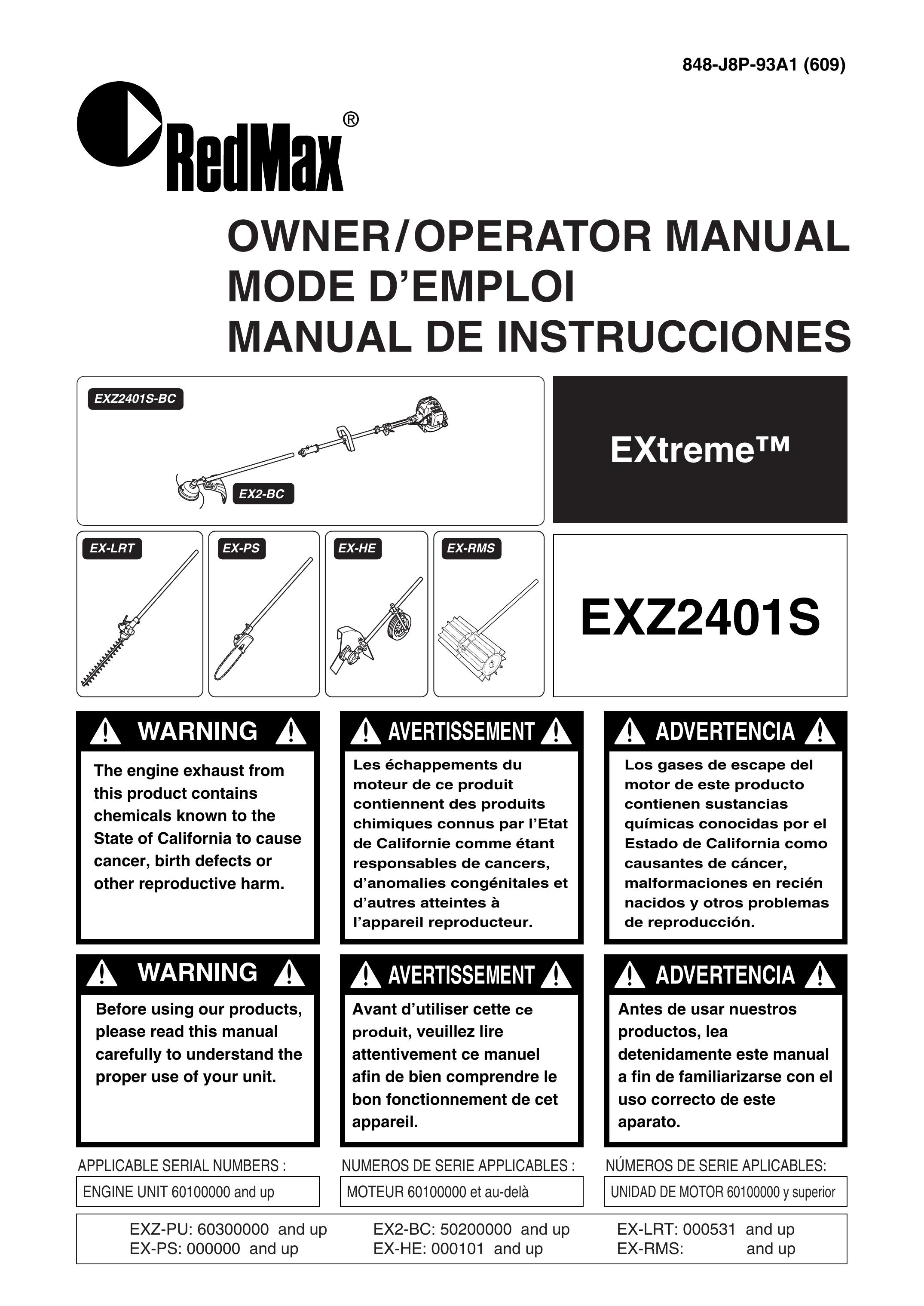 Zenoah EXZ2401S Trimmer User Manual