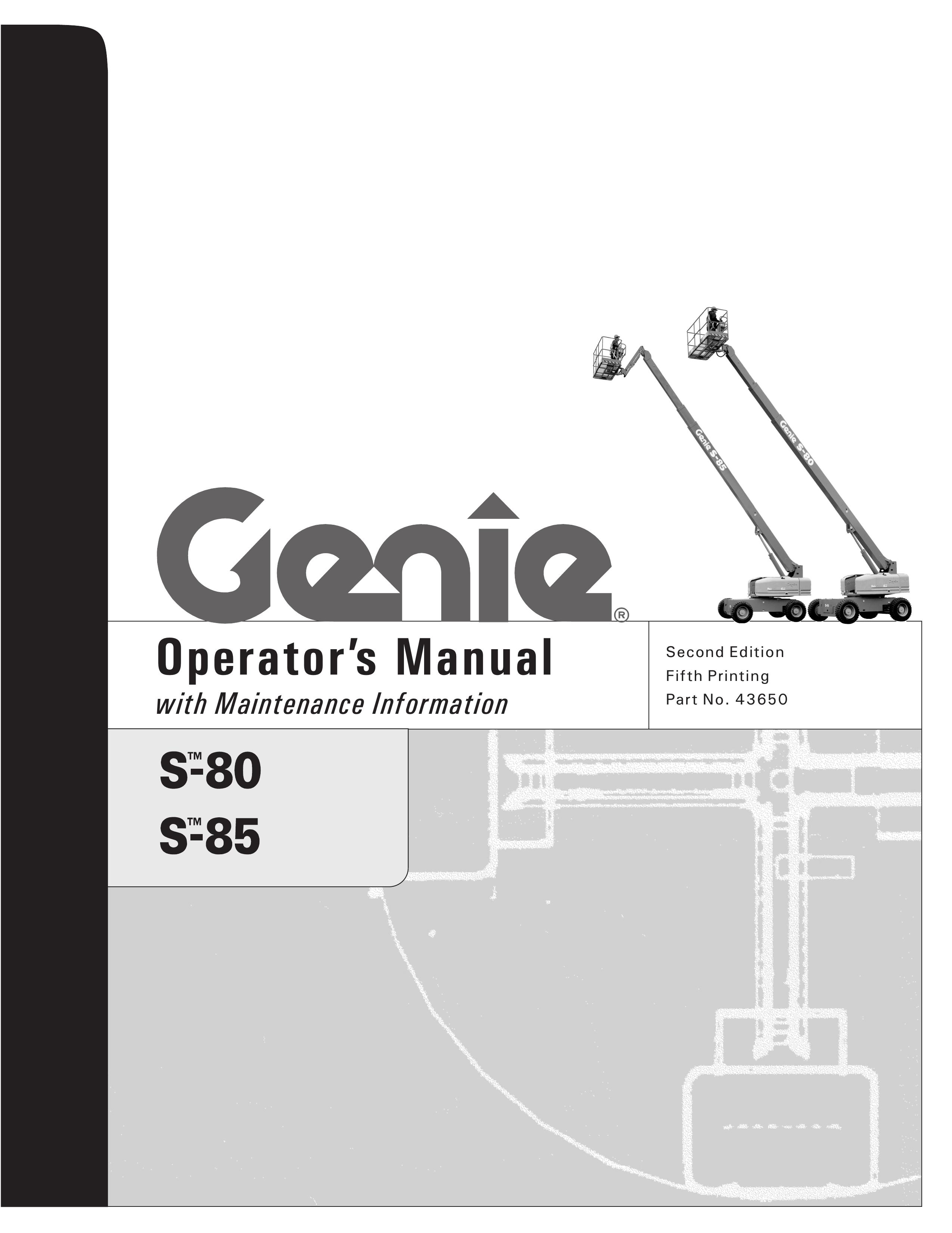Genie S-85 Utility Vehicle User Manual