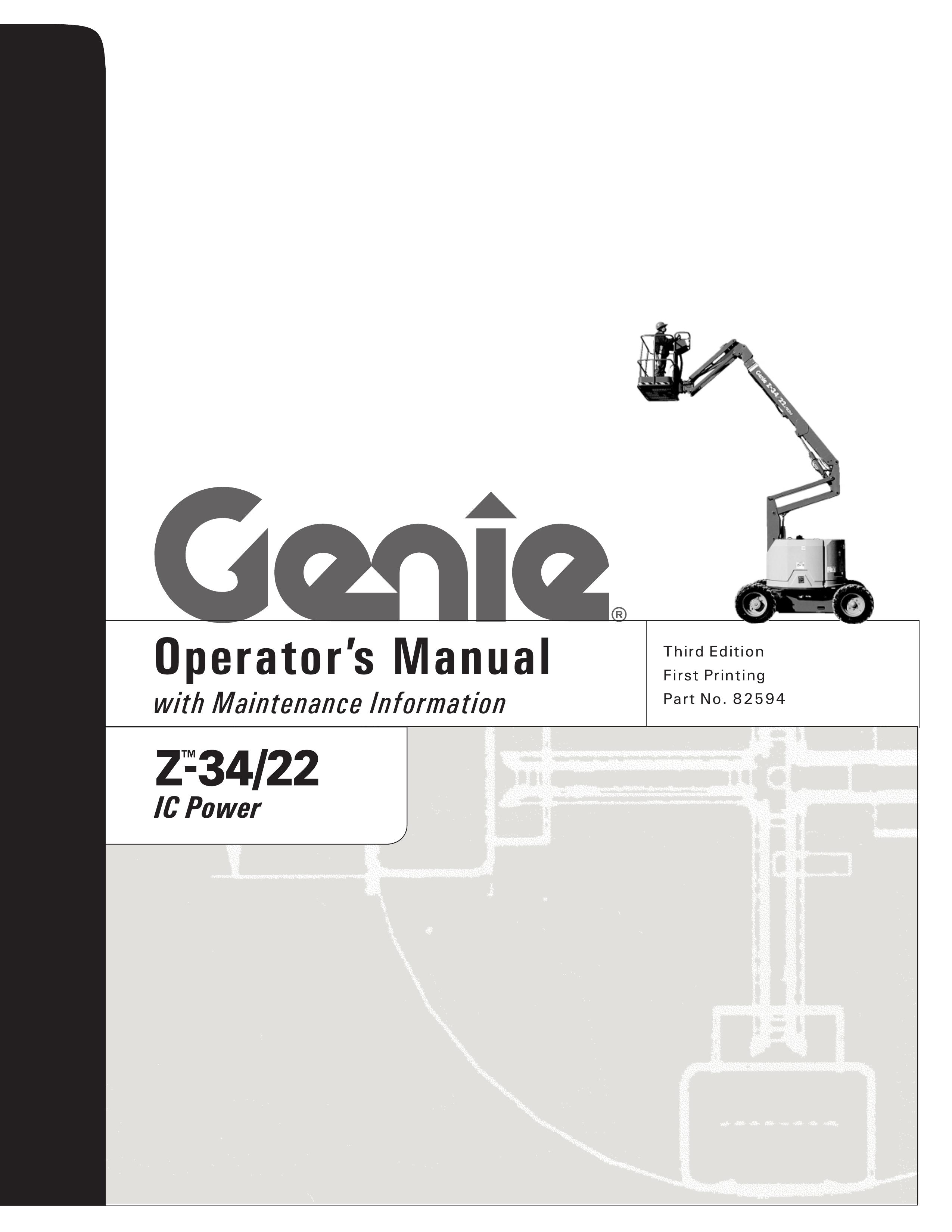 Genie Z-34, Z-22 Utility Vehicle User Manual
