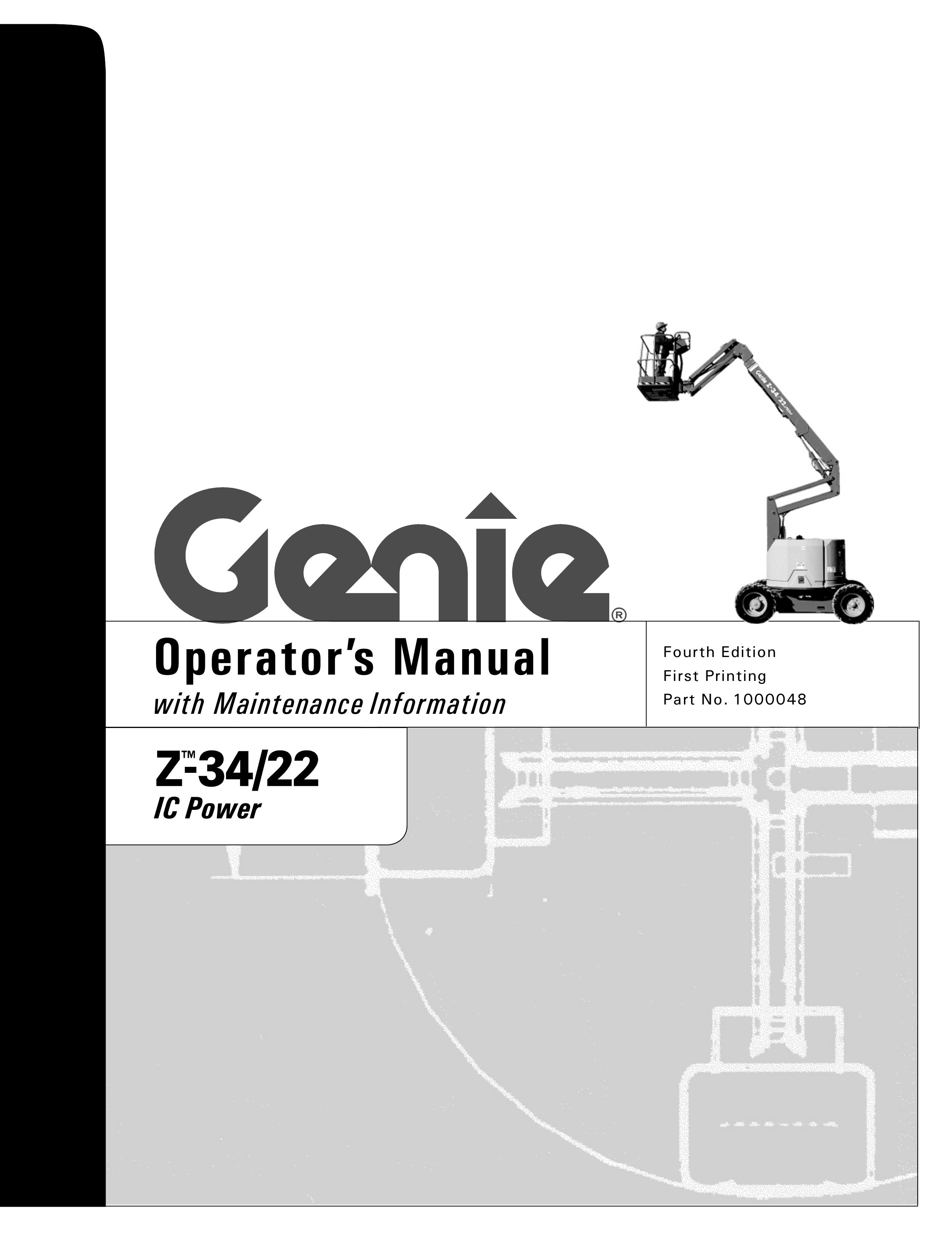 Genie Z-34, Z-22IC Utility Vehicle User Manual