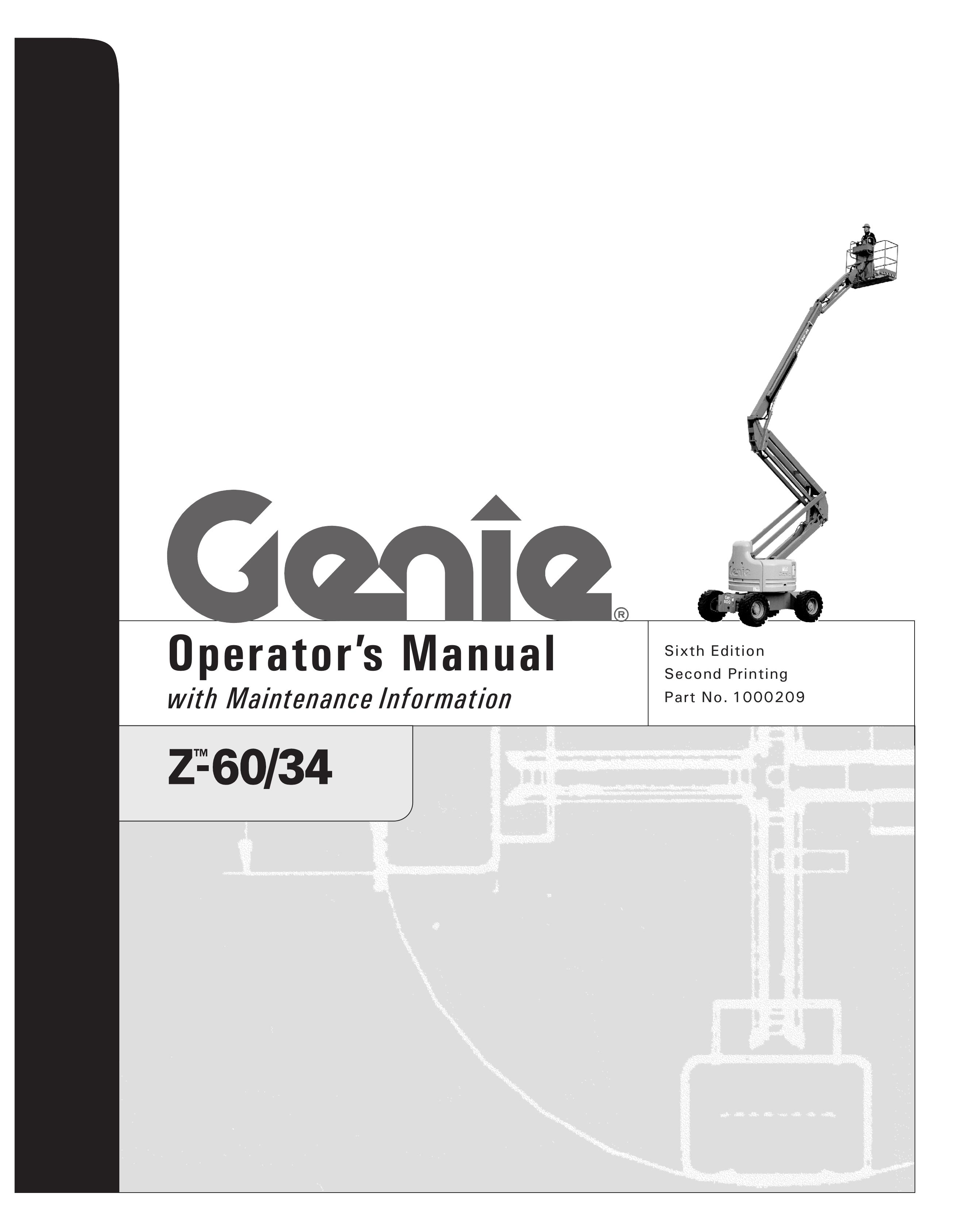 Genie Z-60, Z-34 Utility Vehicle User Manual