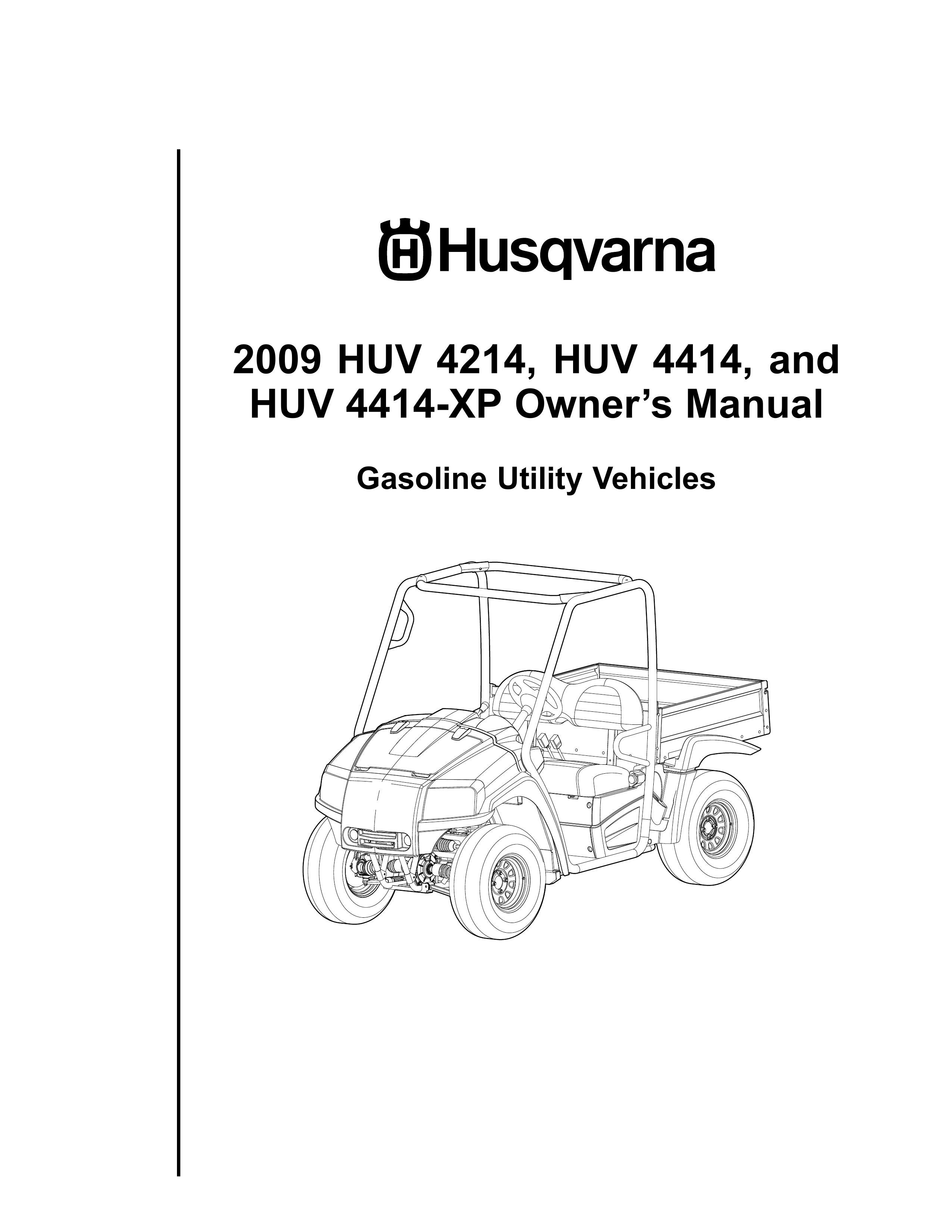 Husqvarna HUV 4214 Utility Vehicle User Manual