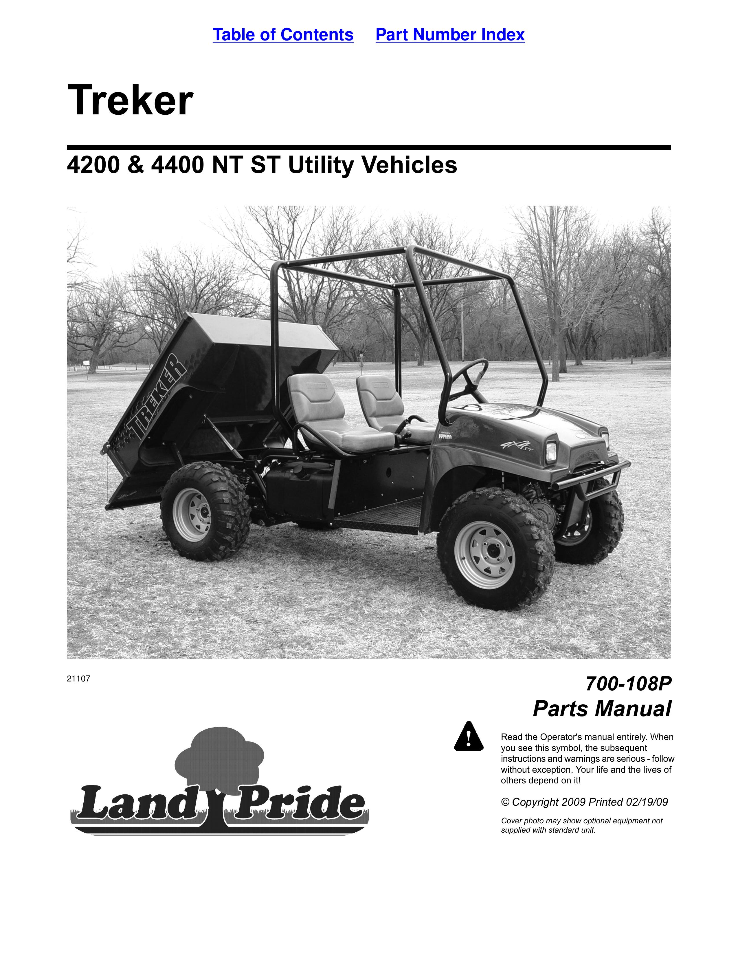 Land Pride 4200ST Utility Vehicle User Manual