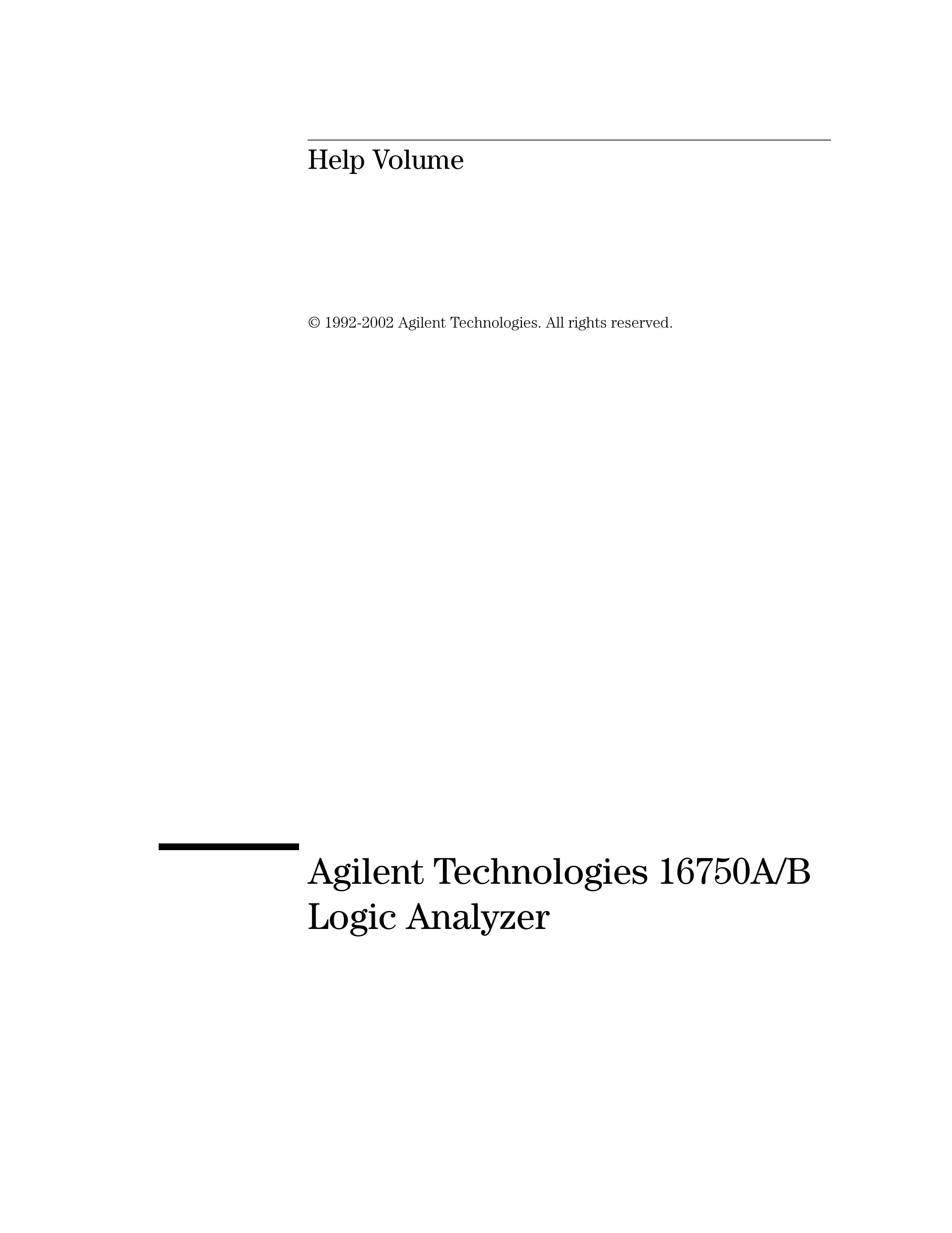 Agilent Technologies 16750A Weather Radio User Manual