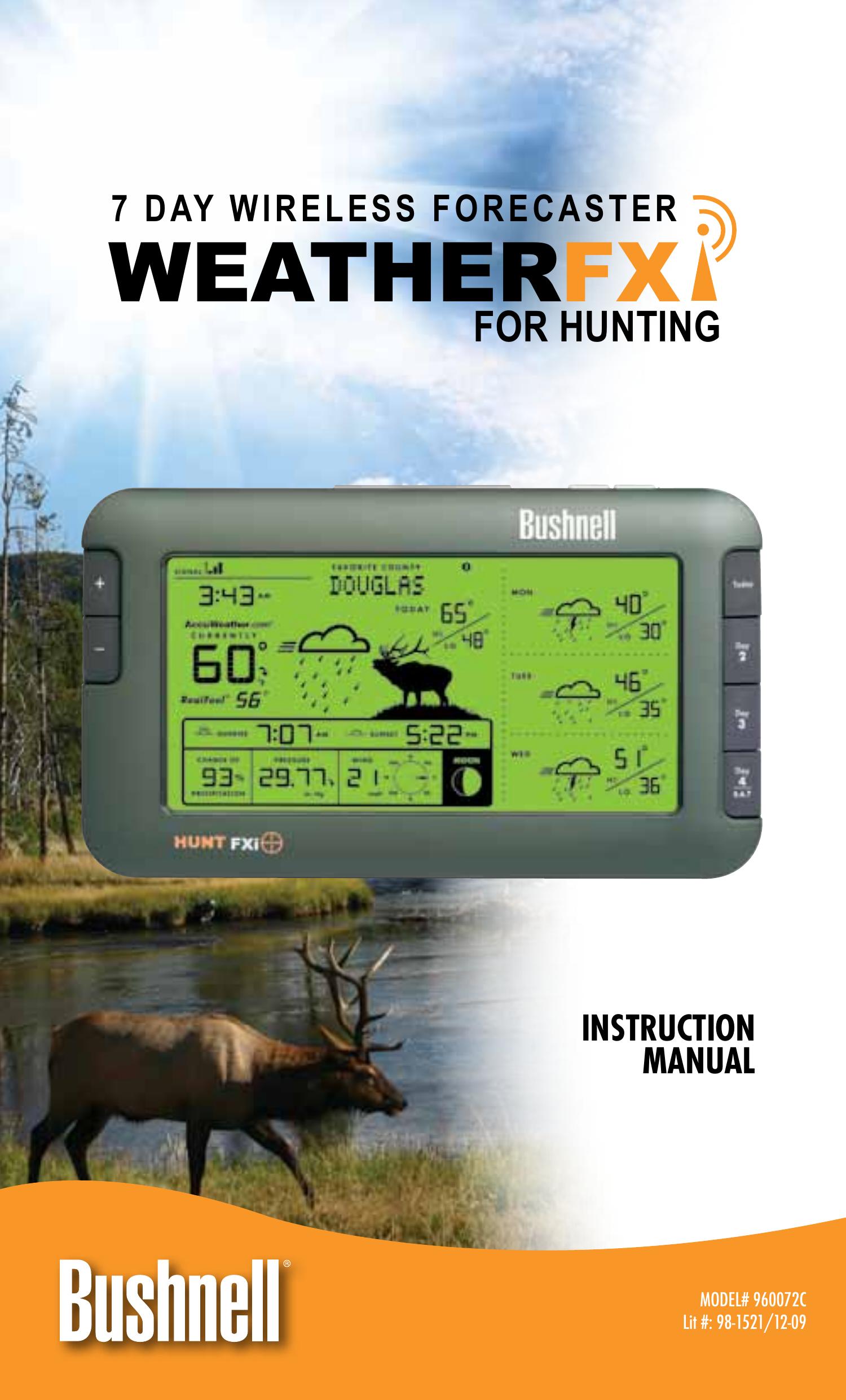 Bushnell 960072C Weather Radio User Manual
