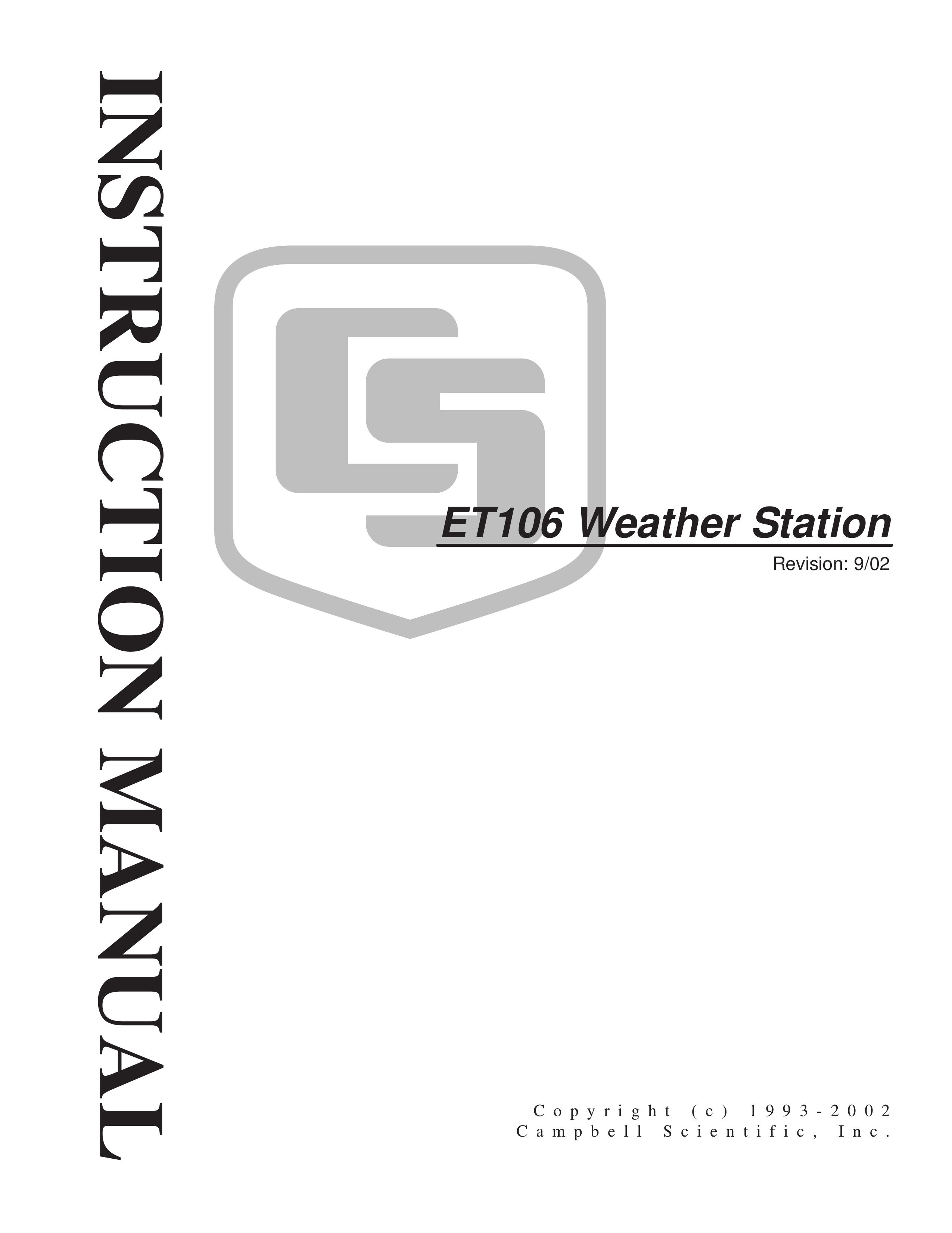 Campbell Manufacturing ET106 Weather Radio User Manual