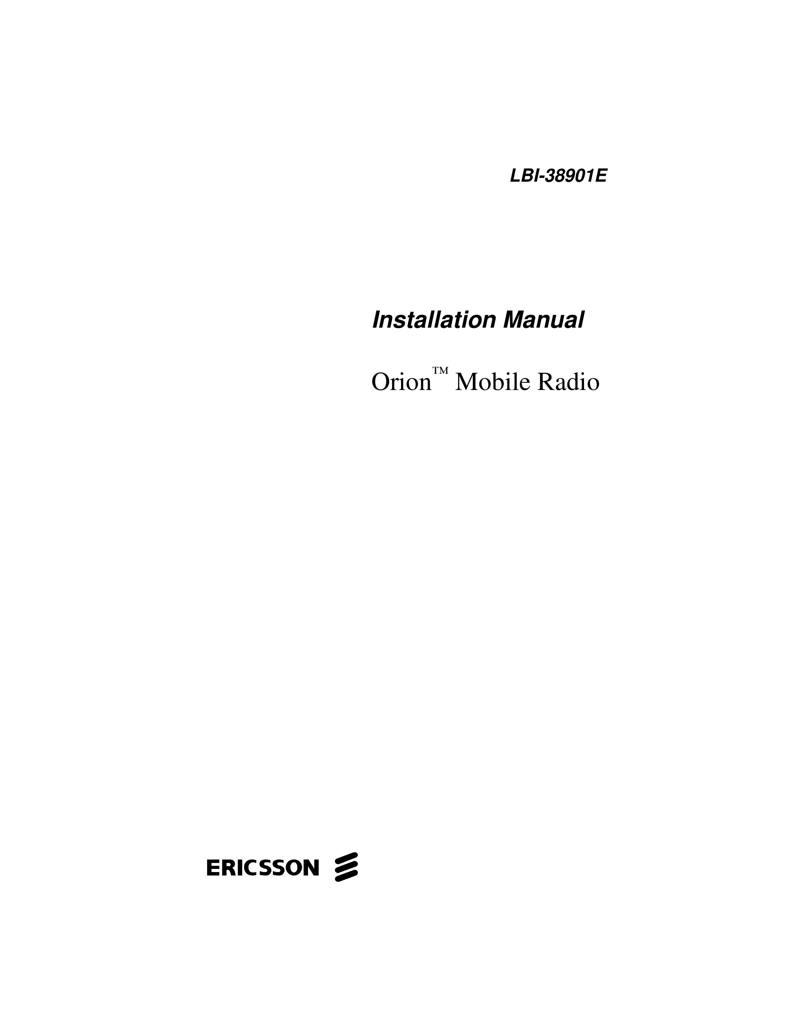 Ericsson 38901E Weather Radio User Manual