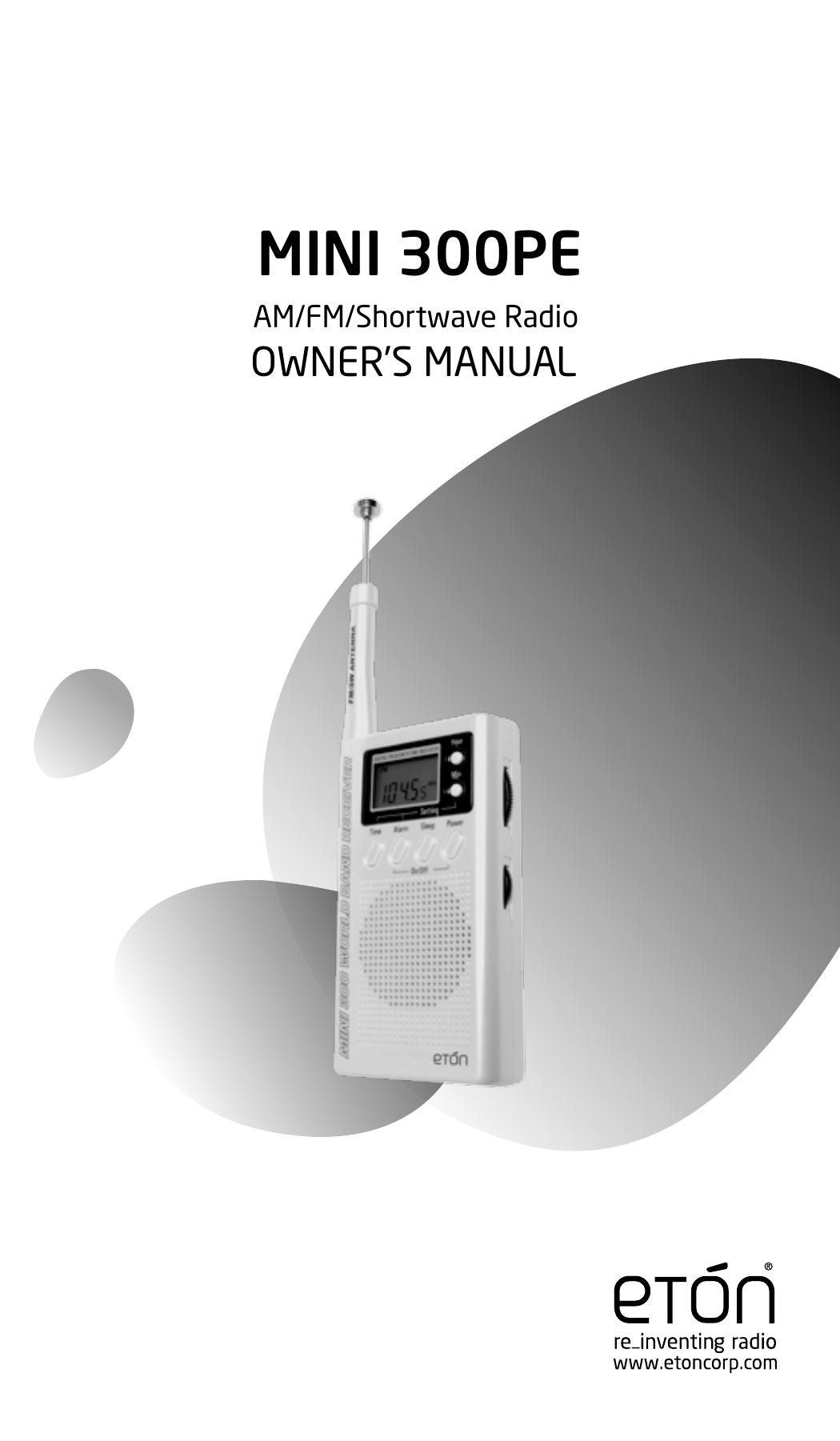 Eton 300PE Weather Radio User Manual