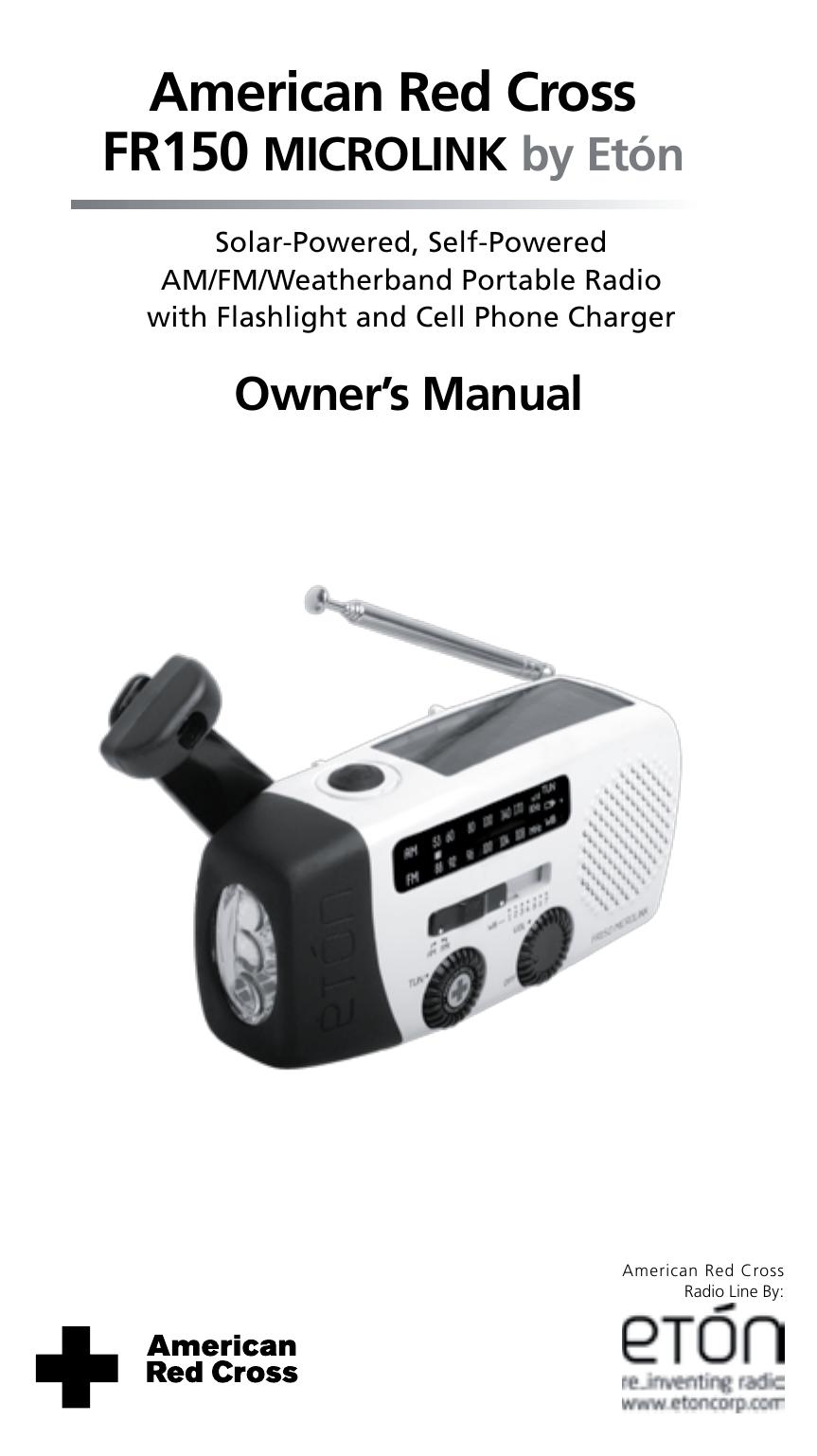 Eton FR150 Weather Radio User Manual