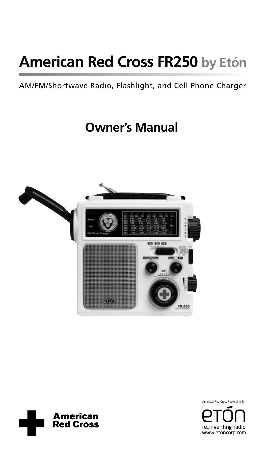 Eton FR250 Weather Radio User Manual