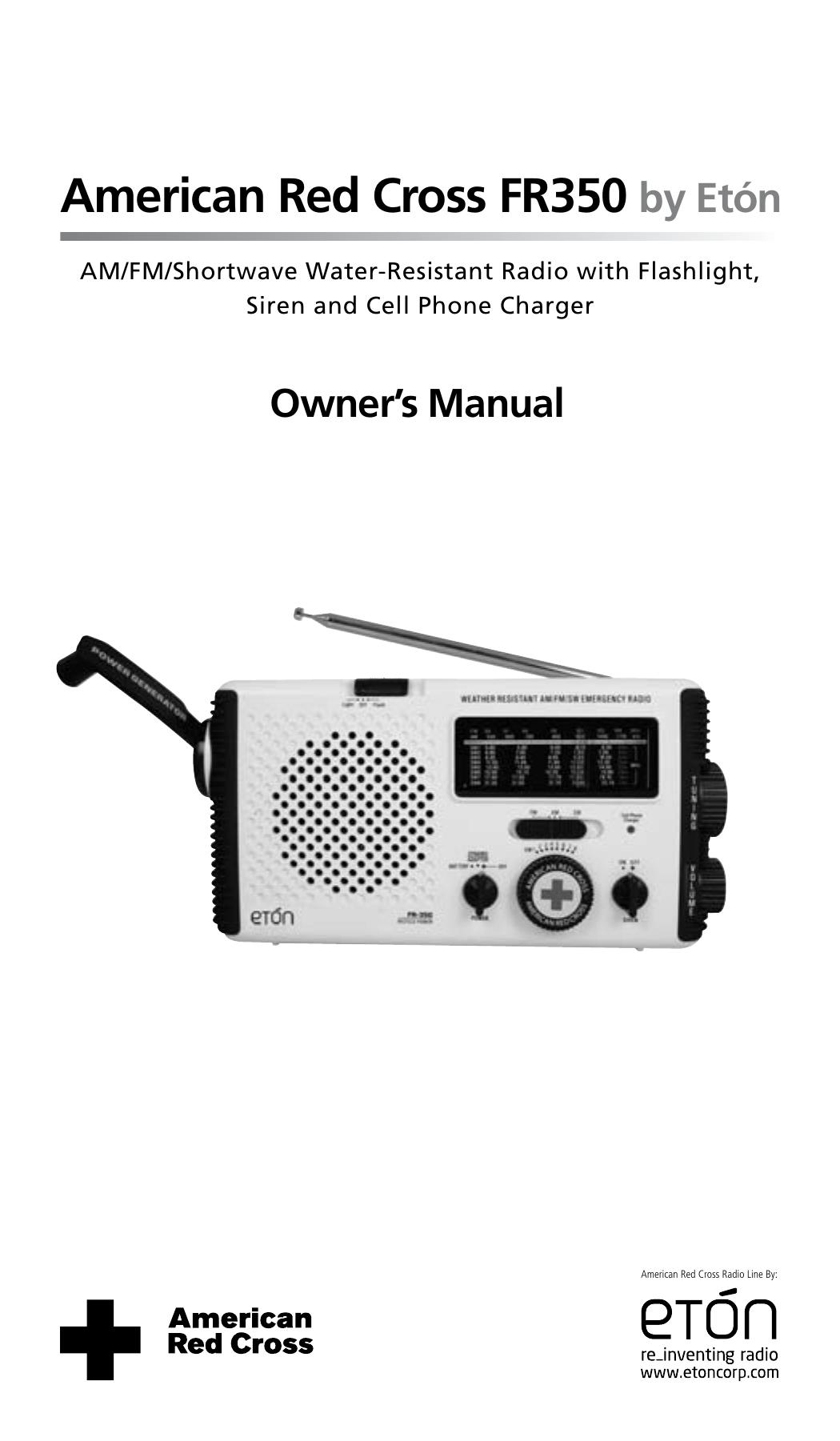 Eton FR350 Weather Radio User Manual