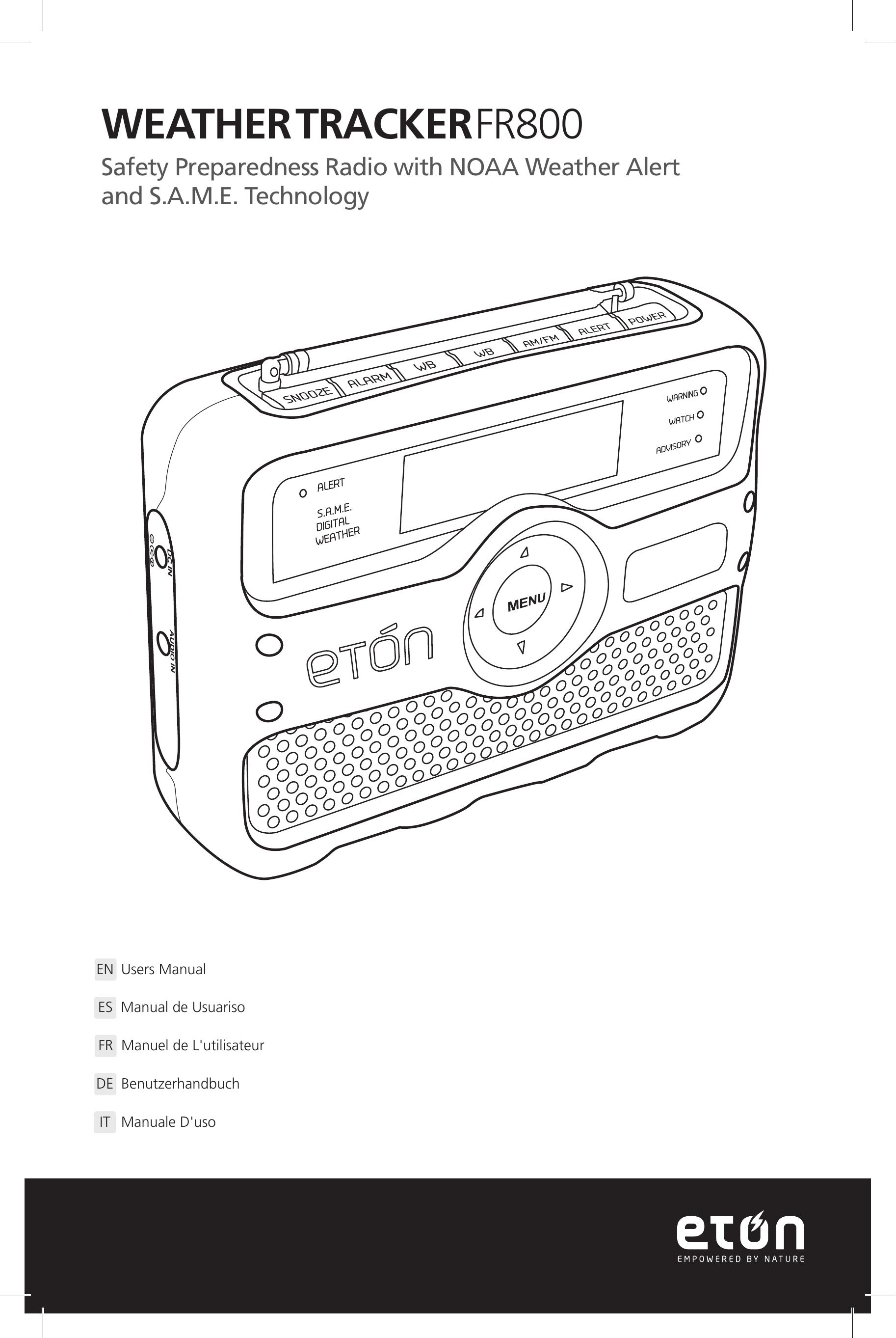Eton FR800 Weather Radio User Manual
