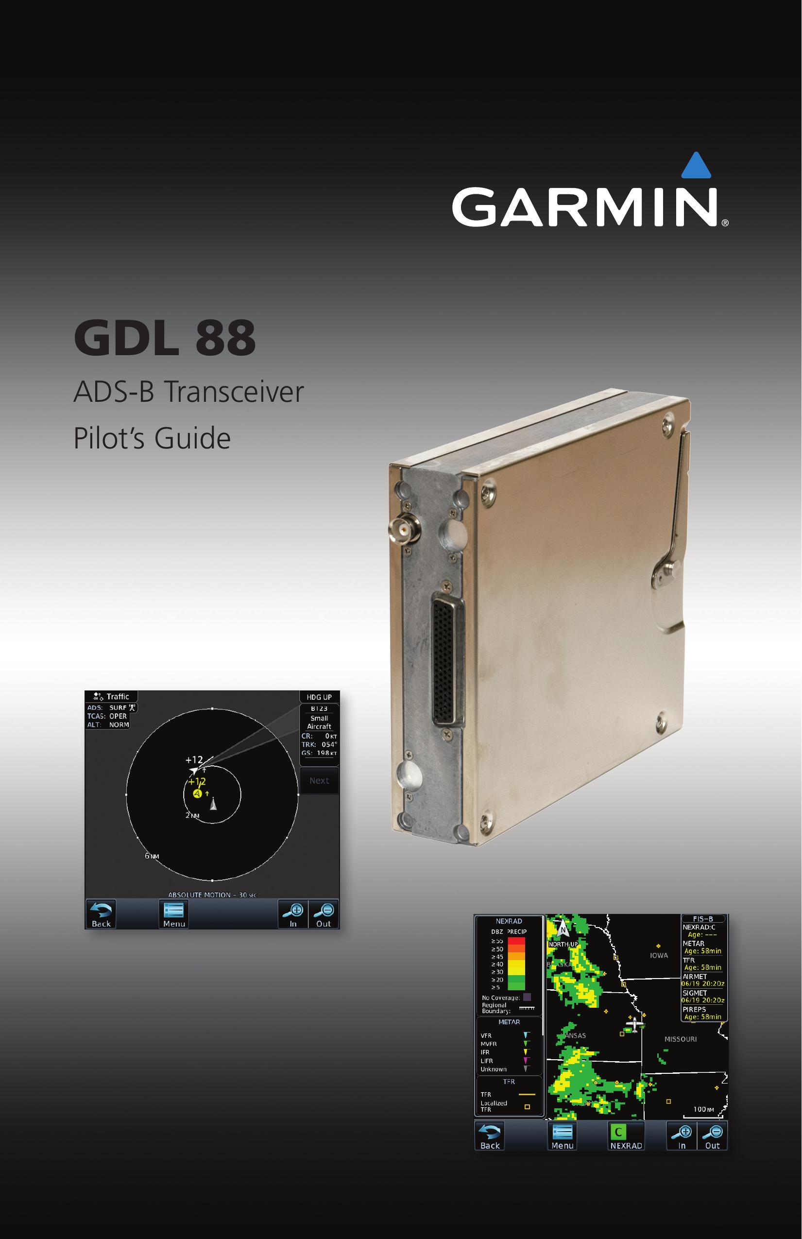 Garmin GDL 88 Weather Radio User Manual