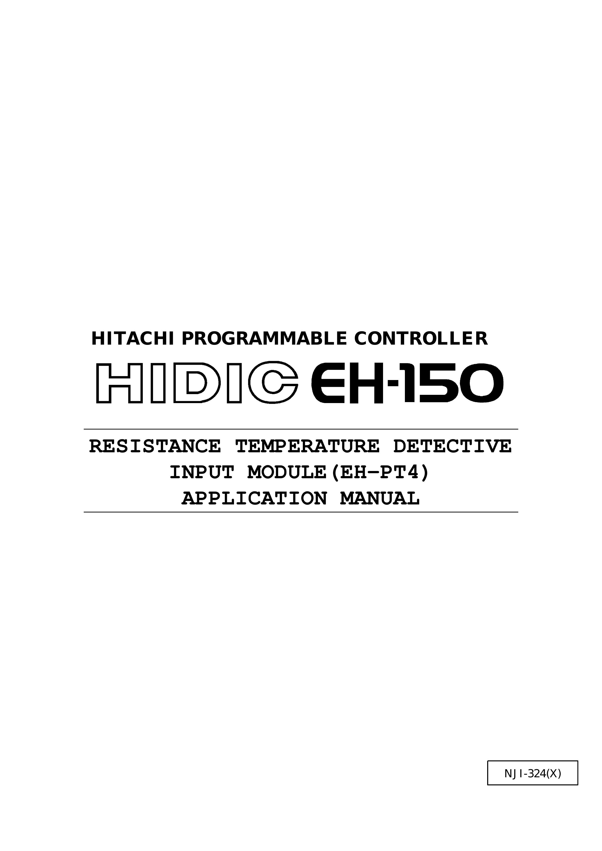 Hitachi EH-150 Weather Radio User Manual