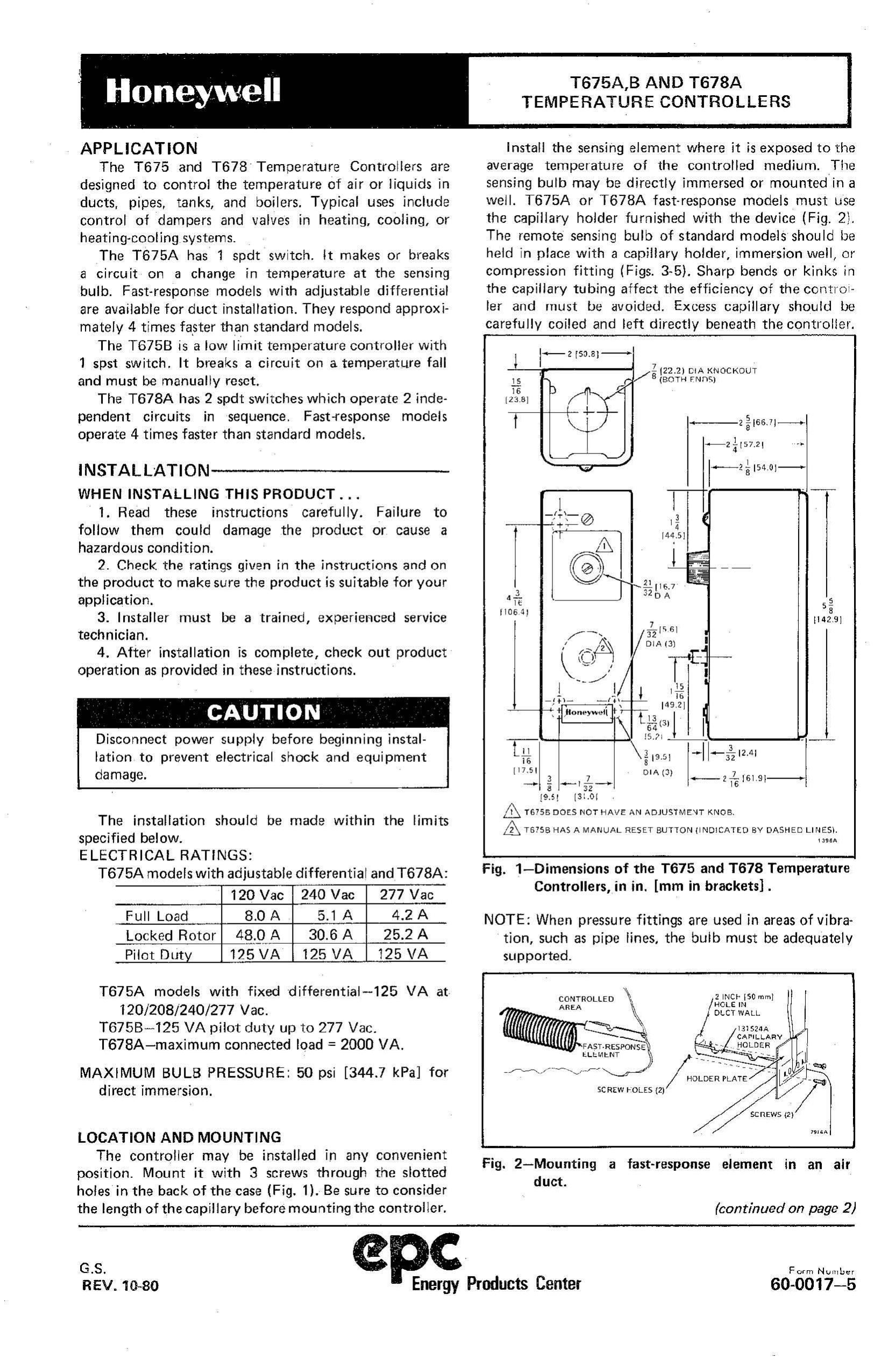 Honeywell T675A Weather Radio User Manual