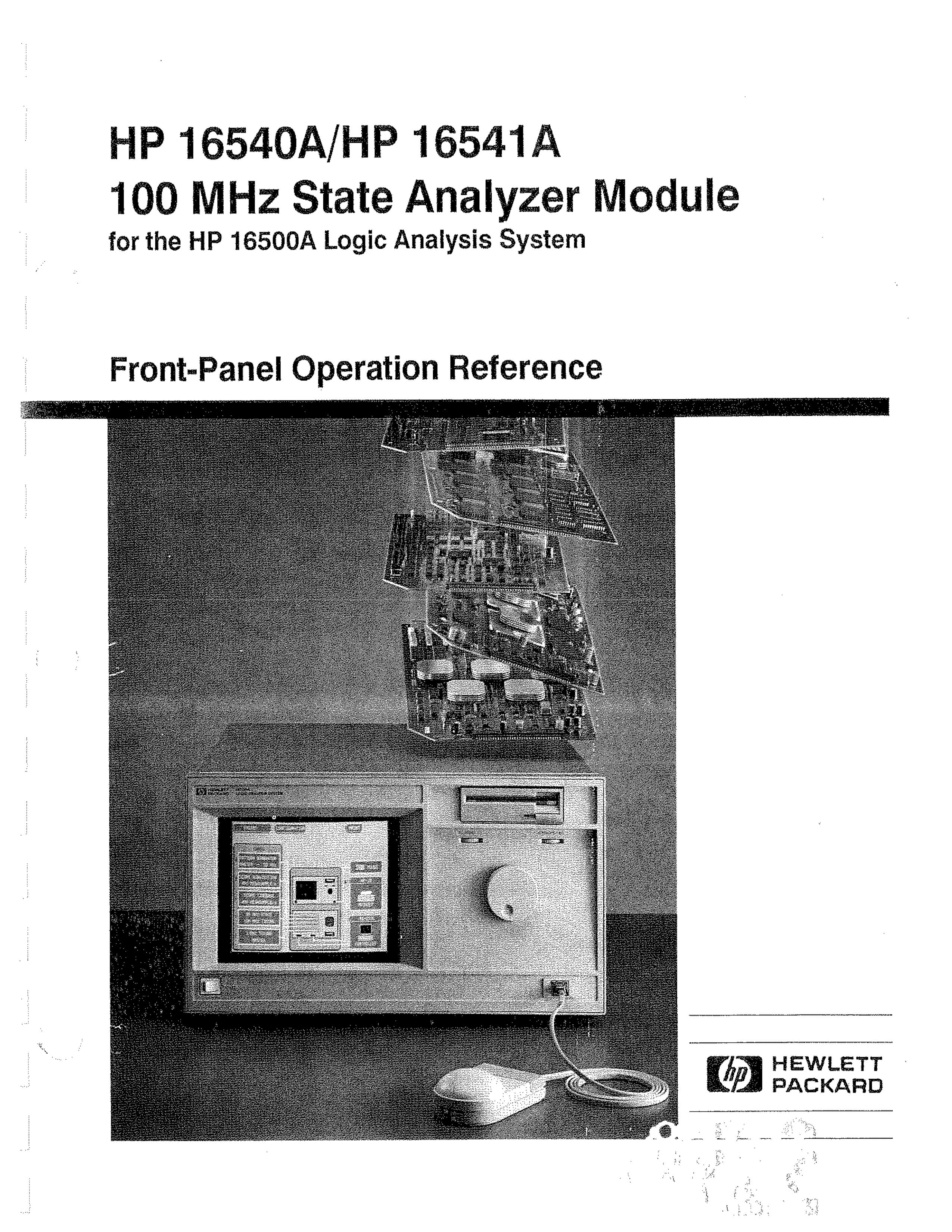 HP (Hewlett-Packard) HP16540a Weather Radio User Manual