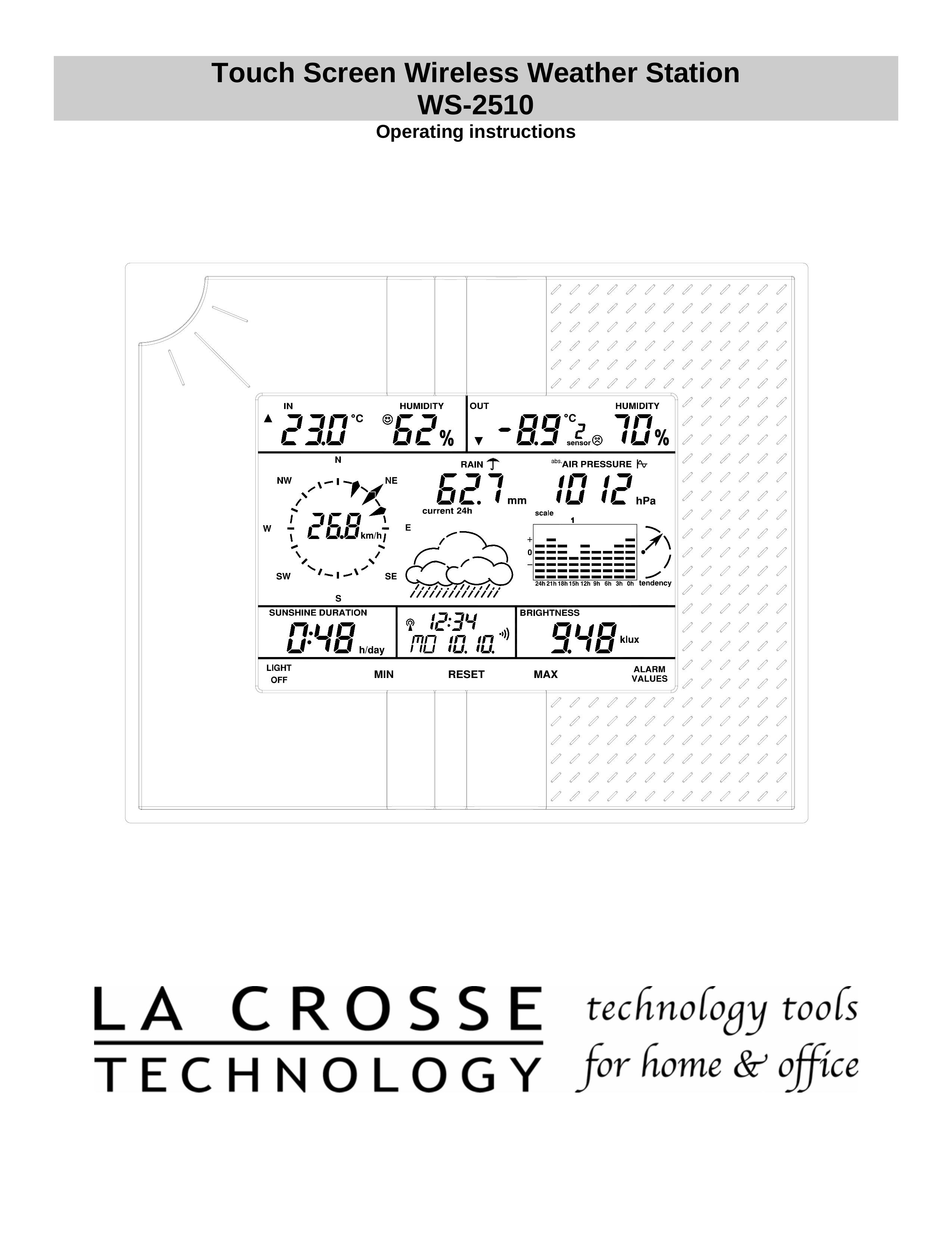 La Crosse Technology WS-2510 Weather Radio User Manual