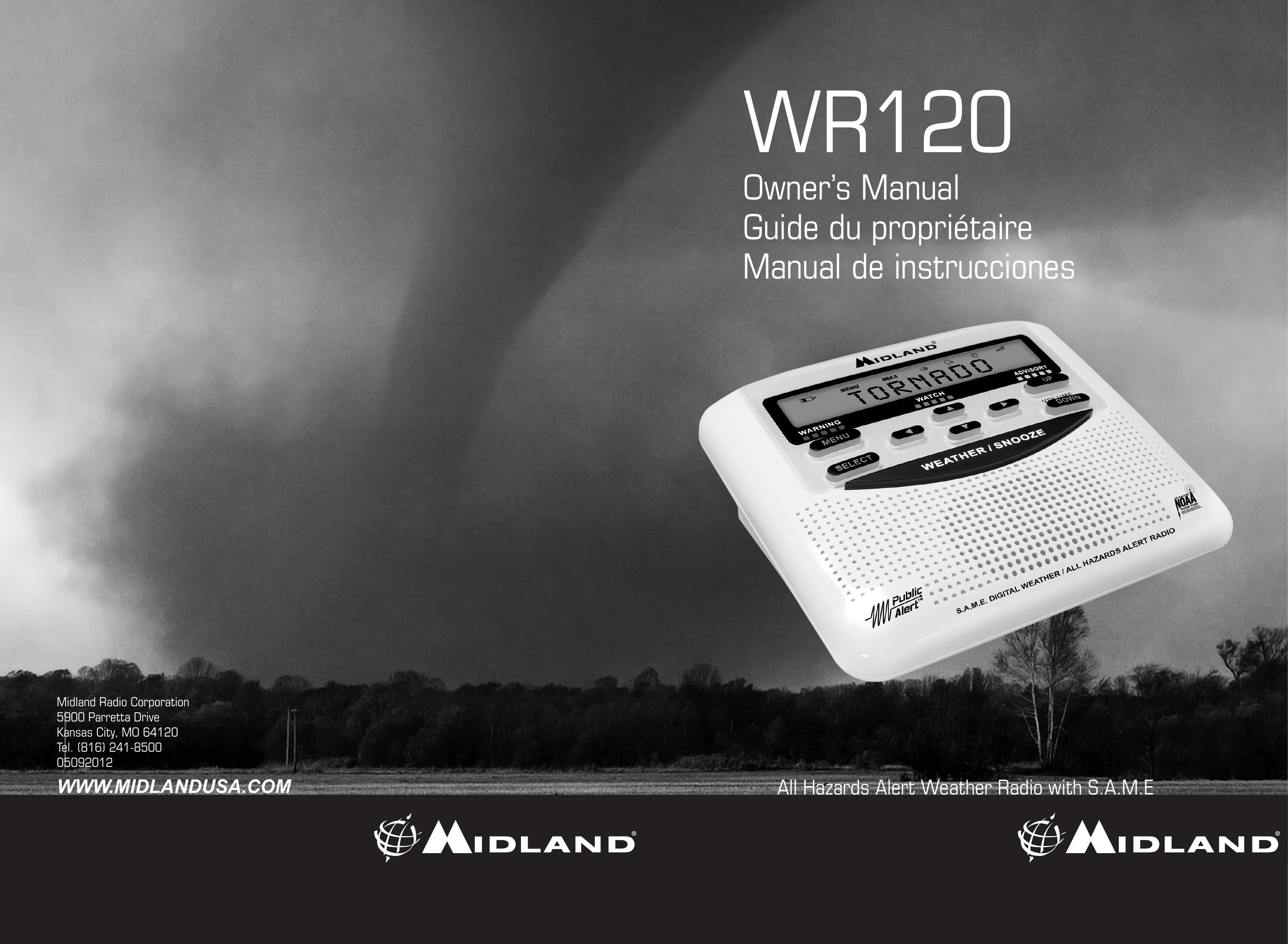 Midland Radio WR-120 Weather Radio User Manual