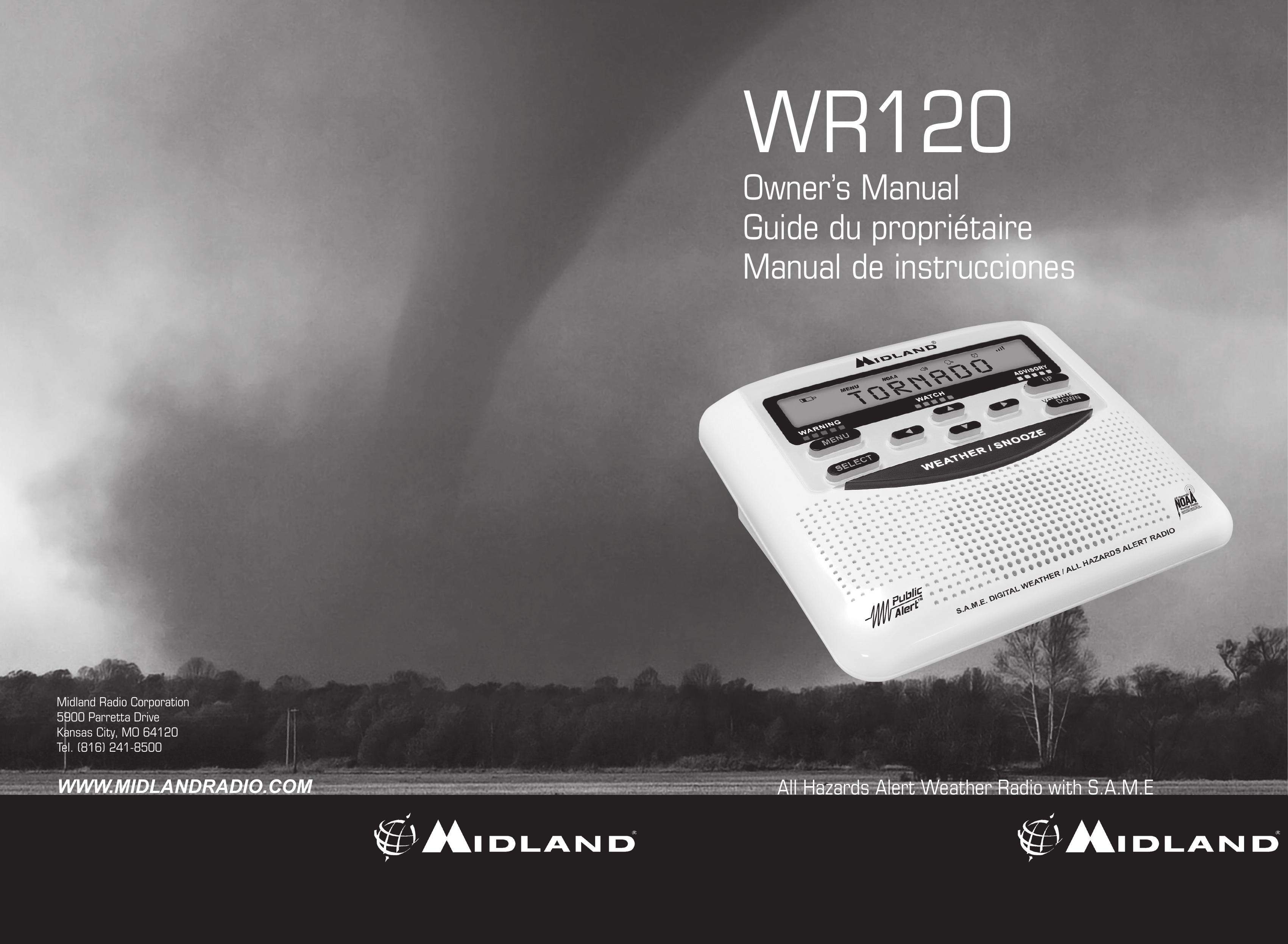 Midland Radio WR120 Weather Radio User Manual