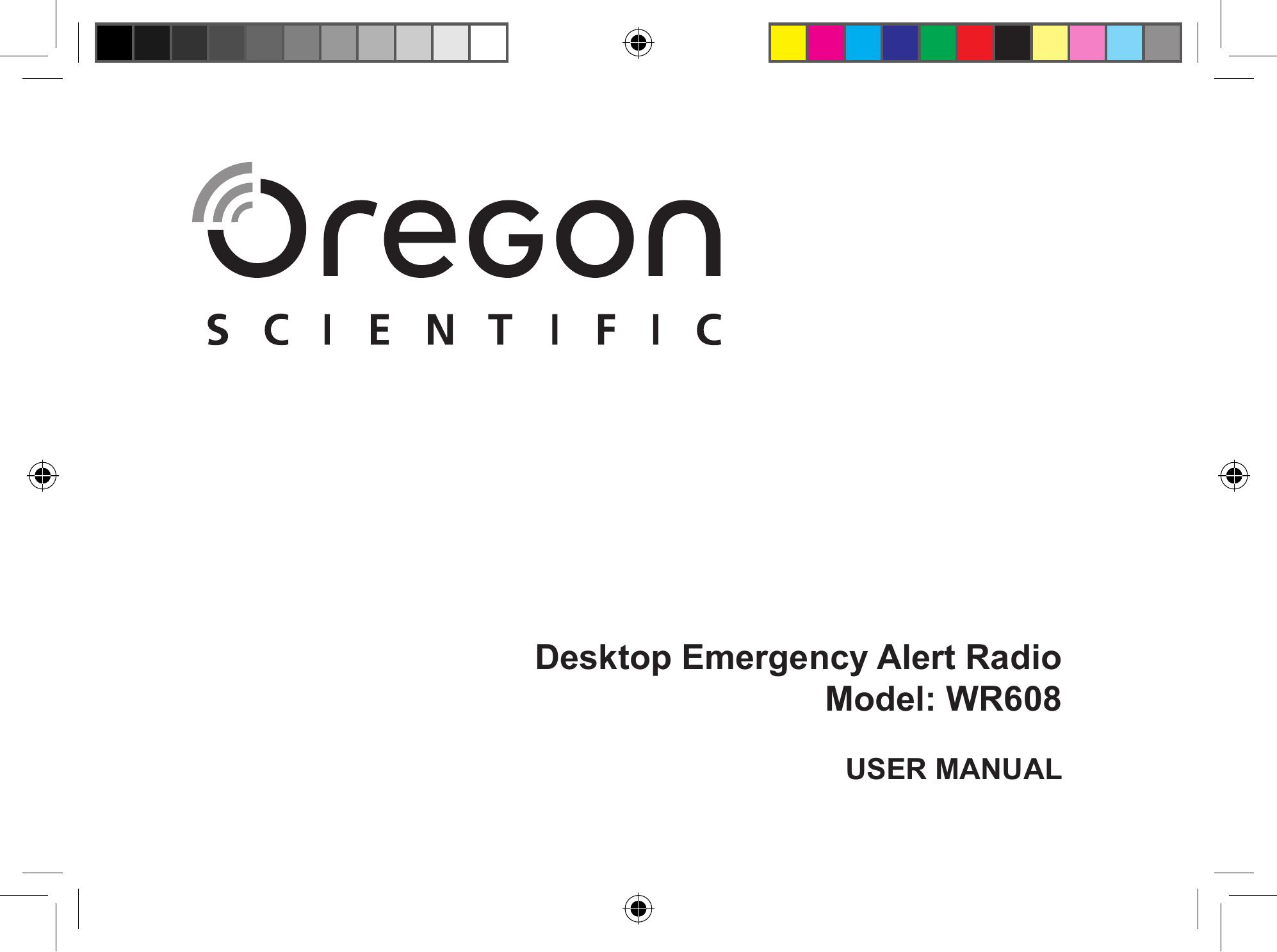 Oregon WR608 Weather Radio User Manual