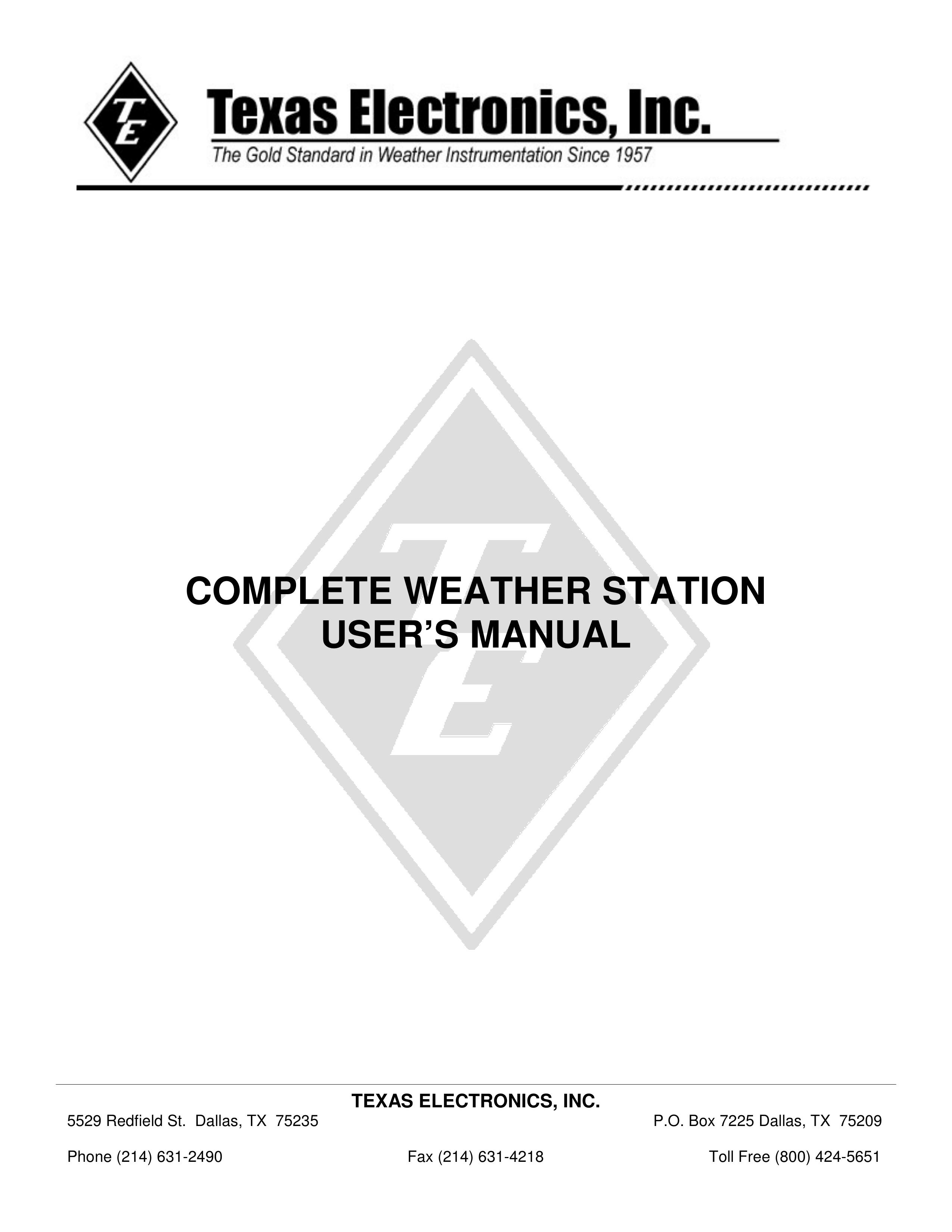 Texas Instruments TR-525USW Weather Radio User Manual