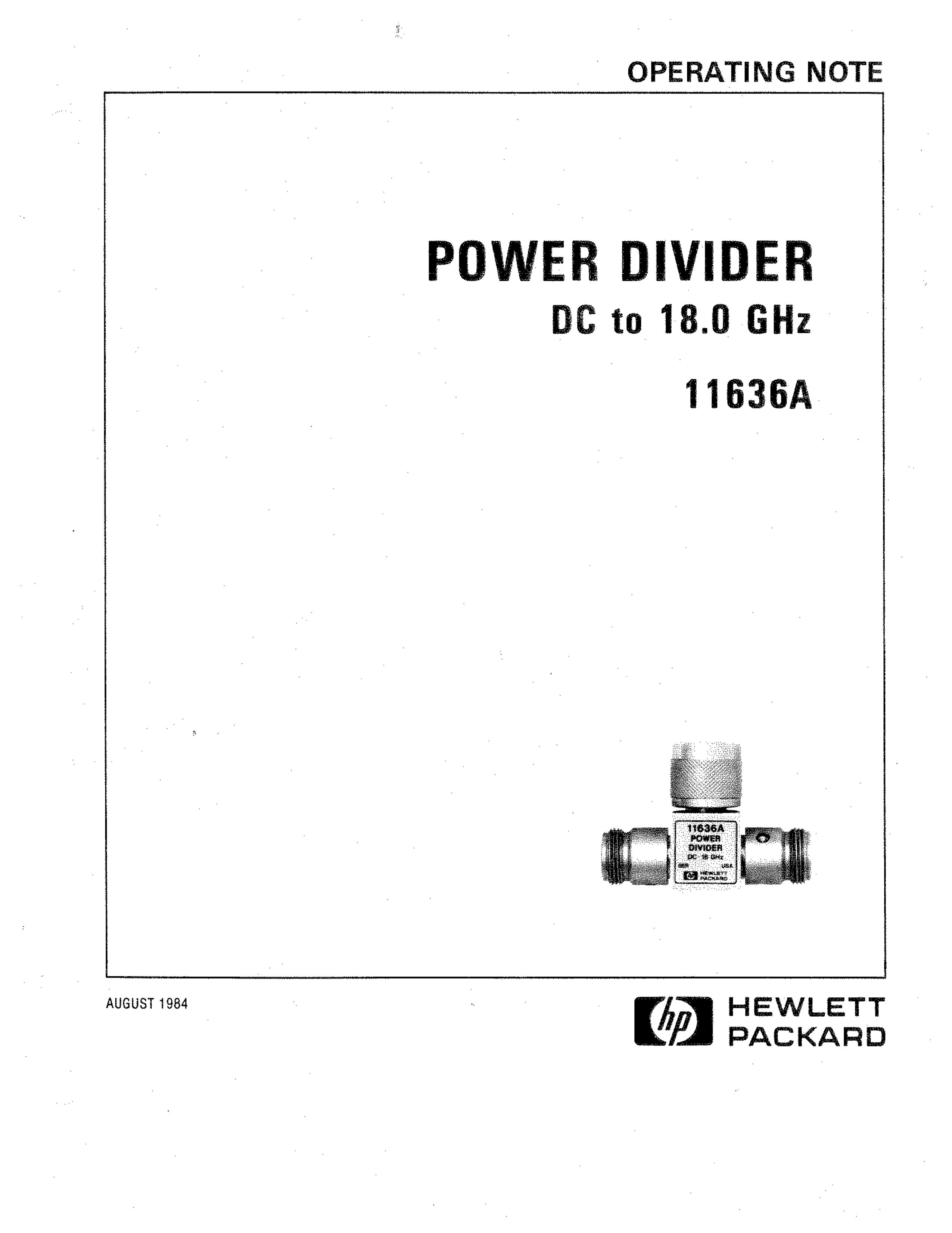 HP (Hewlett-Packard) 11636A Yard Vacuum User Manual
