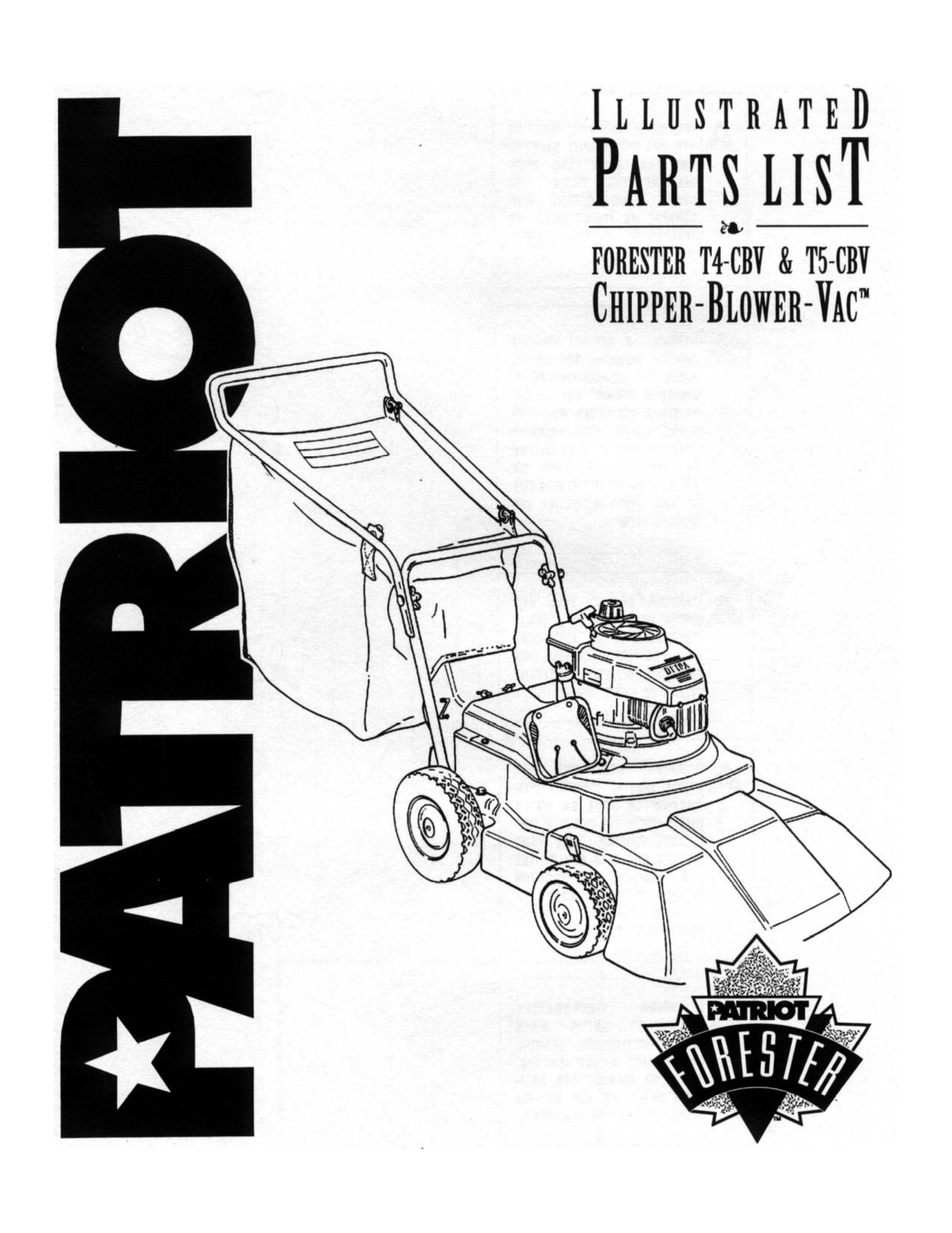 Patriot Products T5-CBV Yard Vacuum User Manual